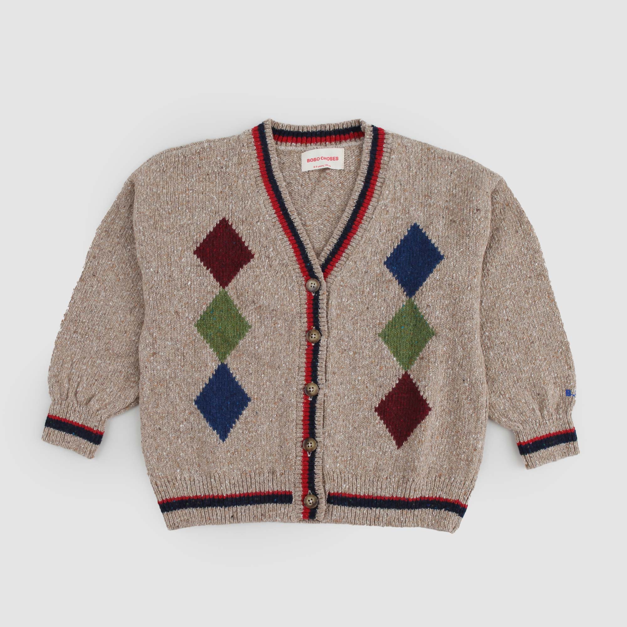 Cardigan con Dettagli a Rombi - annameglio.com abbigliamento moda