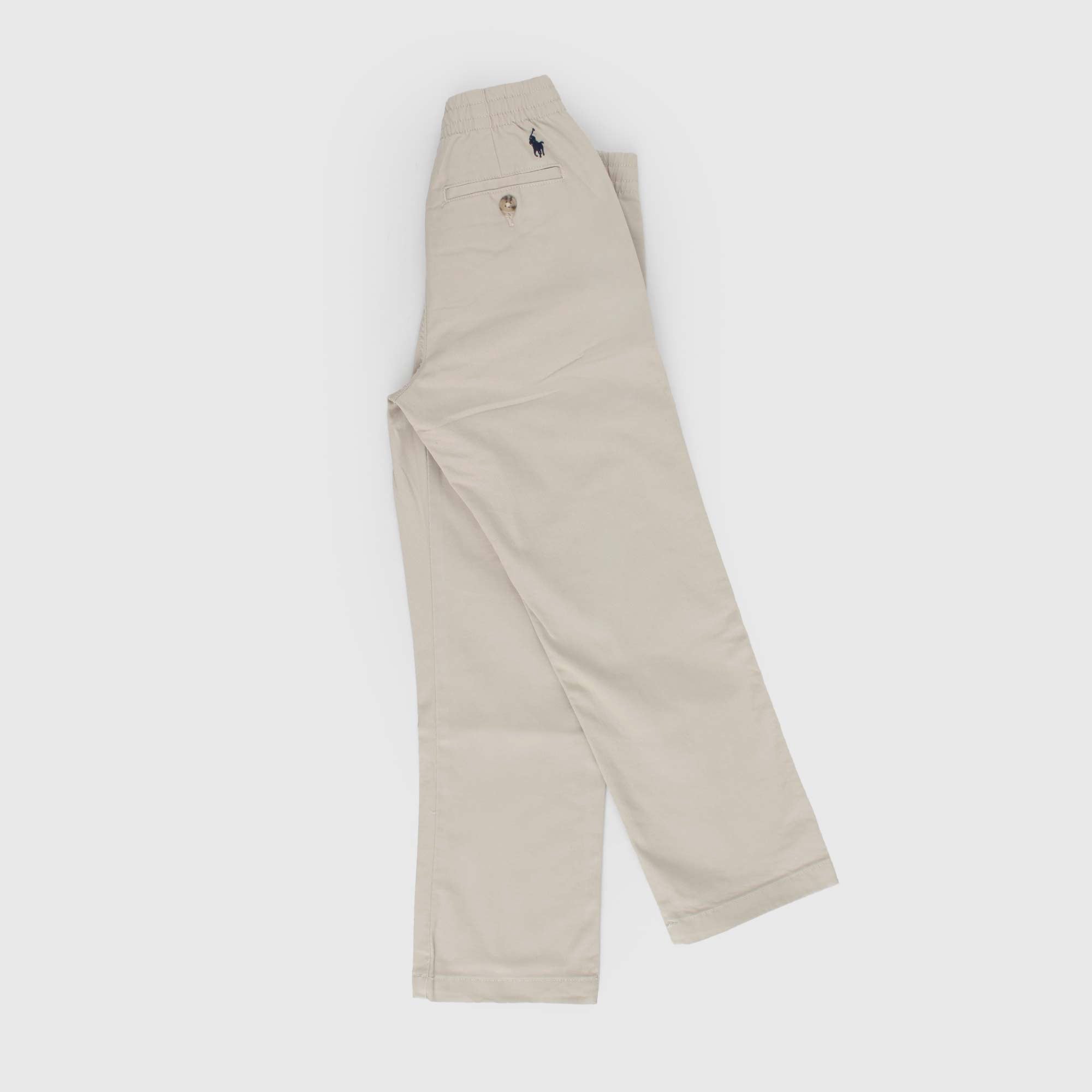 Pantaloni beige con vita elasticizzata - annameglio.com abbigliamento moda