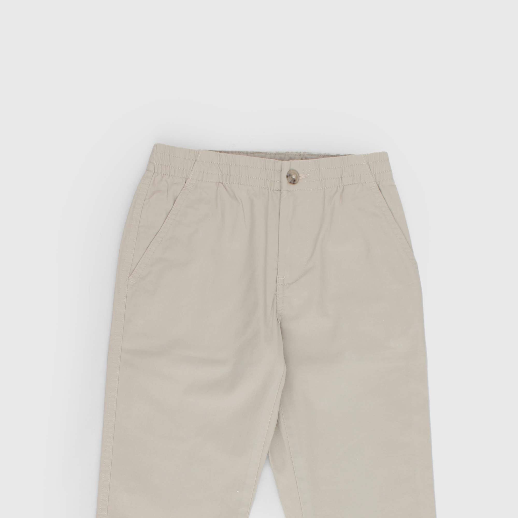 Pantaloni beige con vita elasticizzata - annameglio.com abbigliamento moda