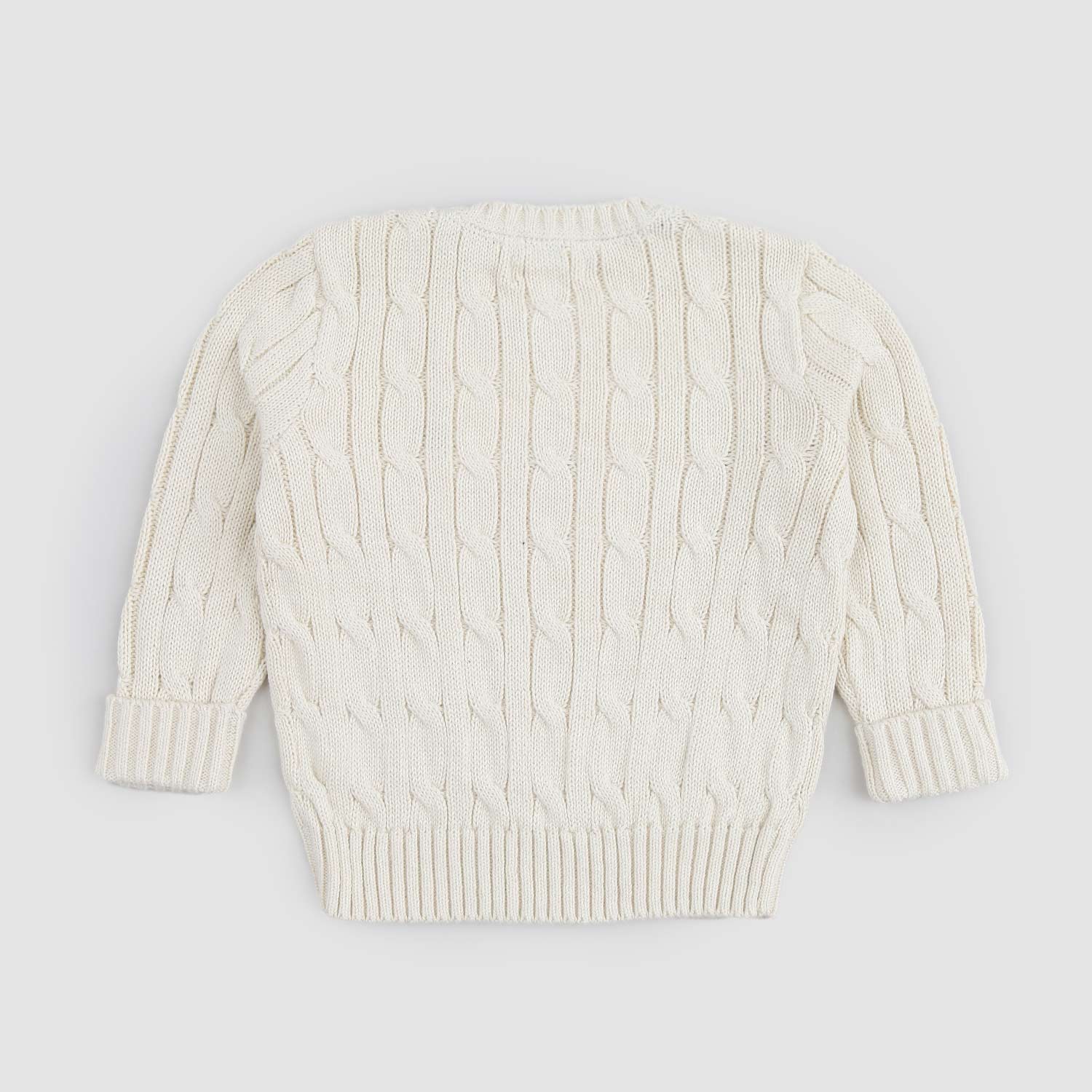 Pullover Bianco lavorato a Trecce - annameglio.com abbigliamento moda