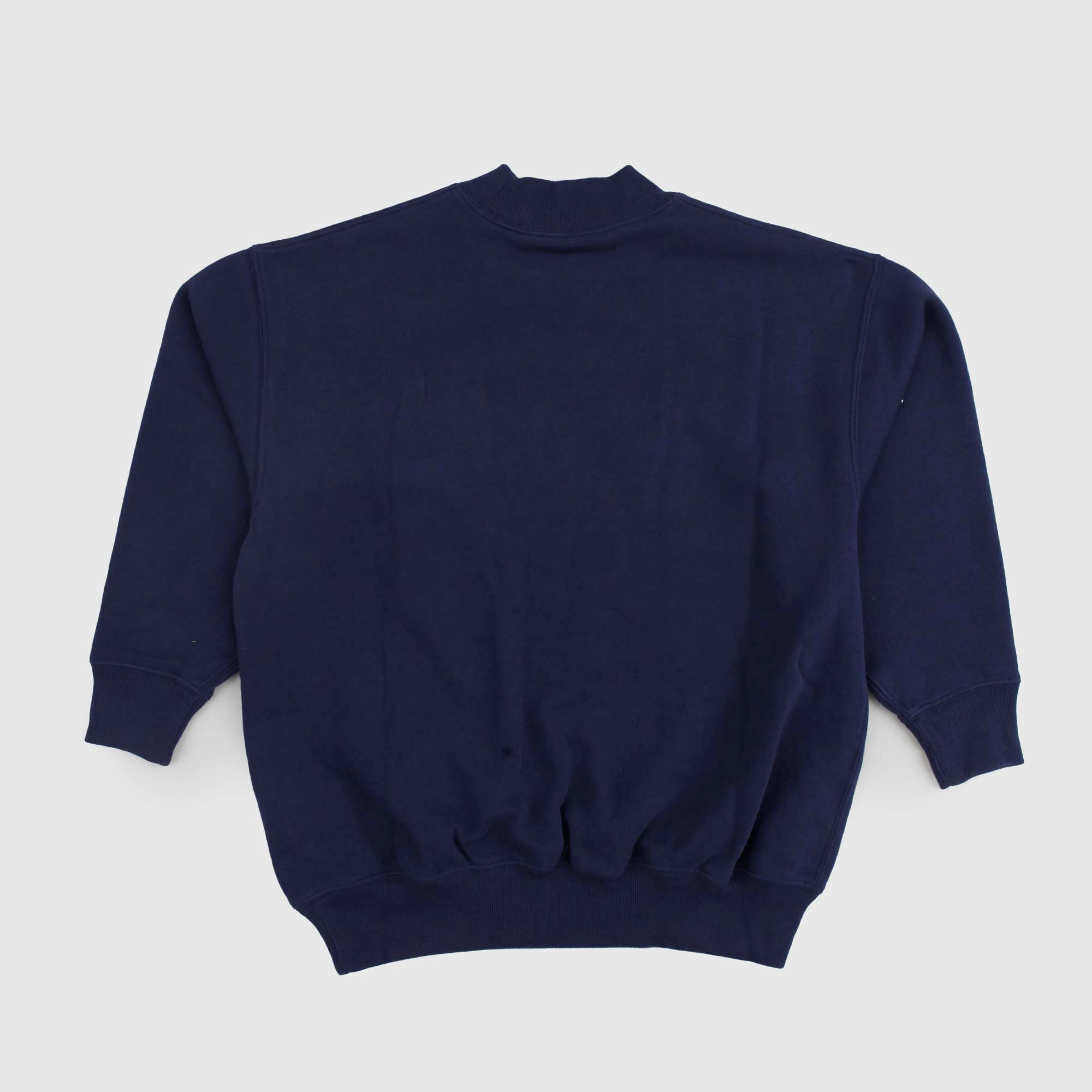 Felpa blu navy Unisex con logo bianco - annameglio.com abbigliamento moda