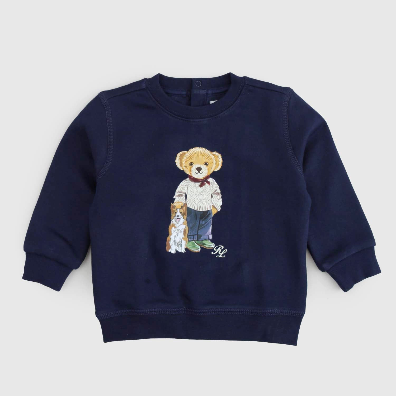 Felpa blu navy con polo bear neonato - annameglio.com abbigliamento moda