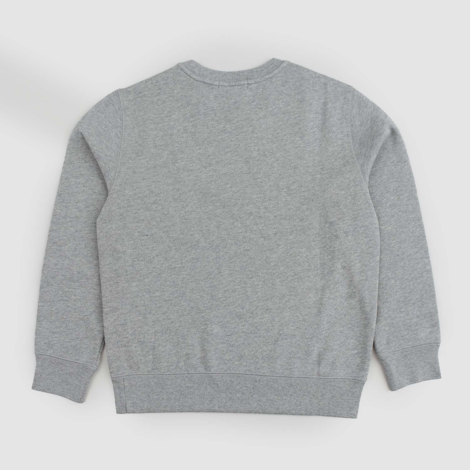 Felpa girocollo grigia con logo blu - annameglio.com abbigliamento moda