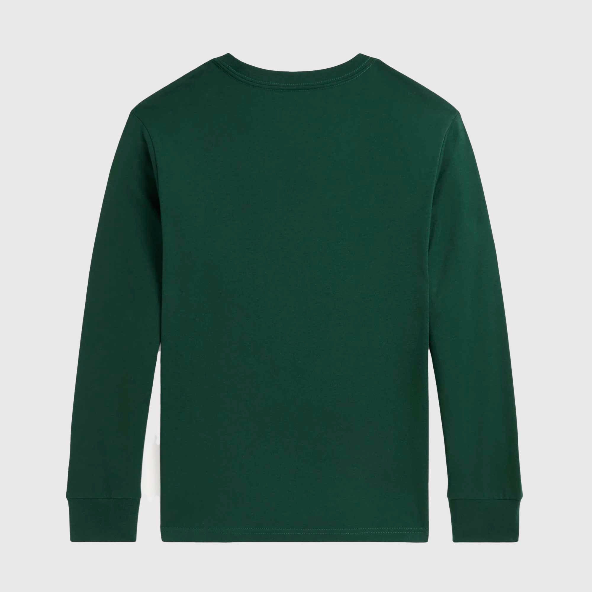 T-shirt verde con ritratto Polo Bear - annameglio.com abbigliamento moda