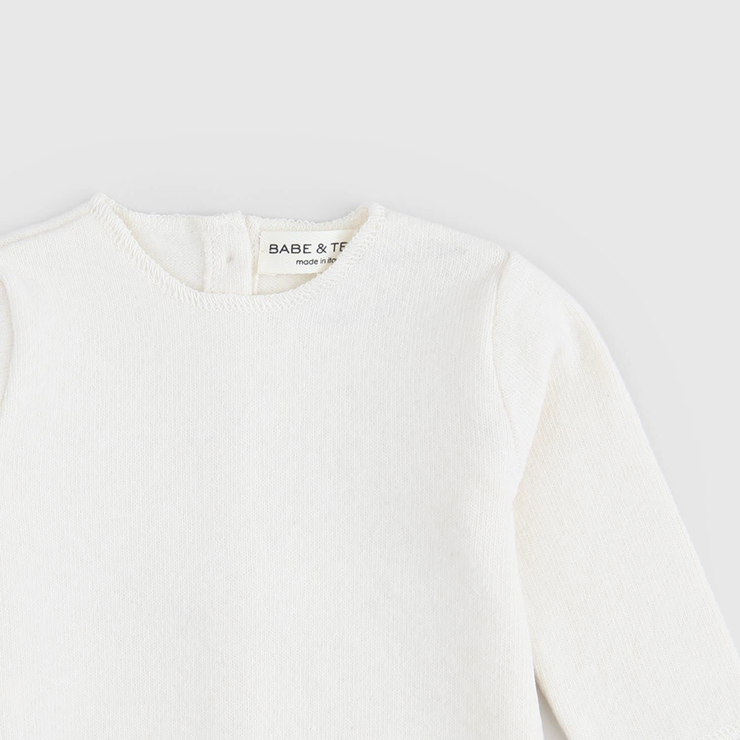 Maglia girocollo in ciniglia bianca - annameglio.com abbigliamento moda