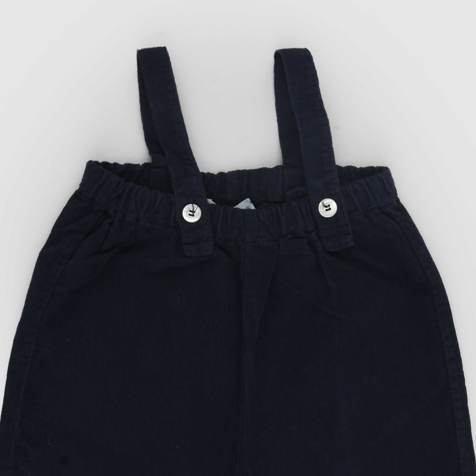 Pantalone con bretelle Blu BABE & TESS - annameglio.com abbigliamento moda