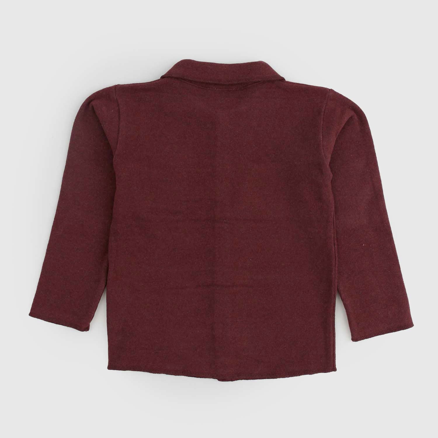 Polo camicia in cotone burgundy - annameglio.com abbigliamento moda