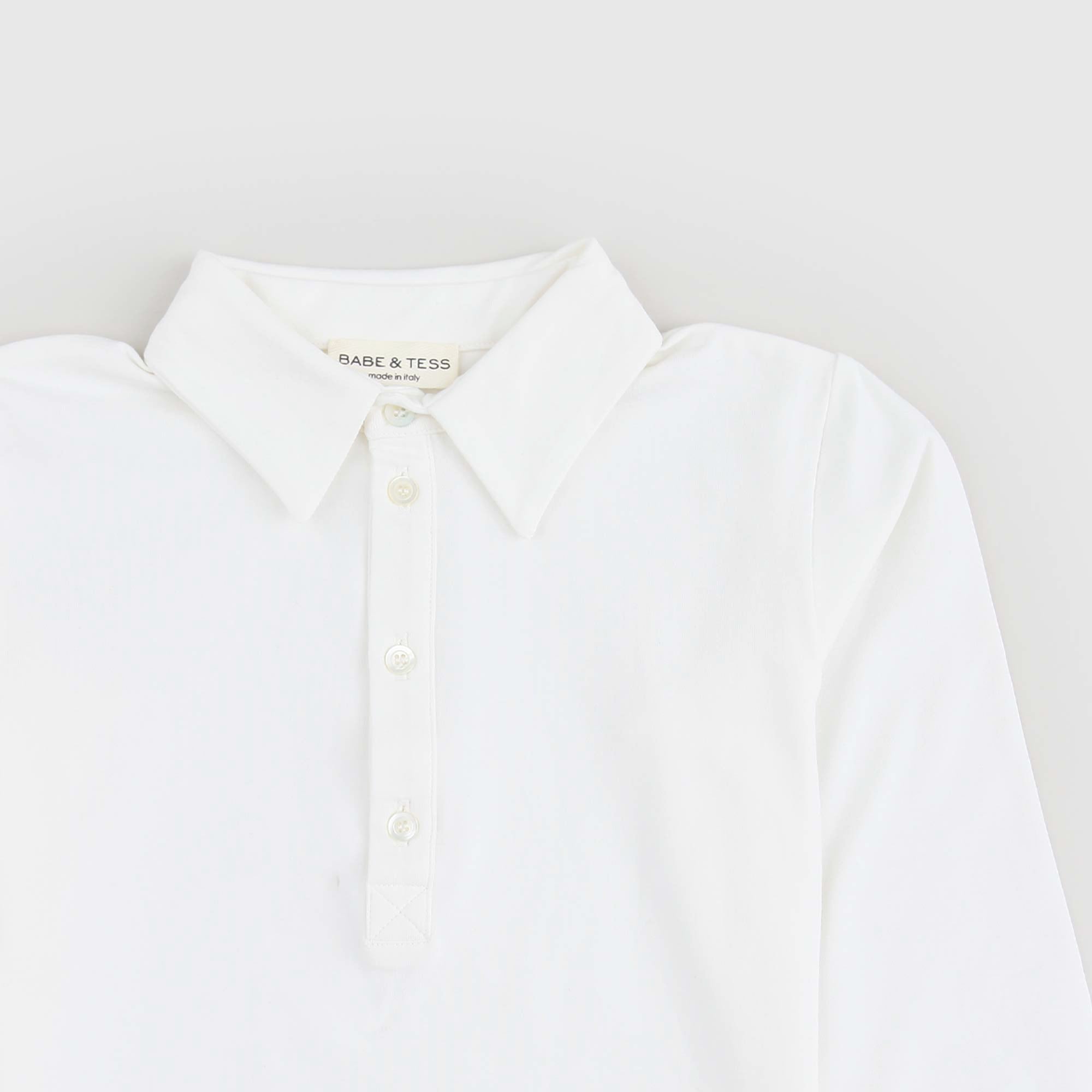 Polo bianca firmata BABE & TESS - annameglio.com abbigliamento moda