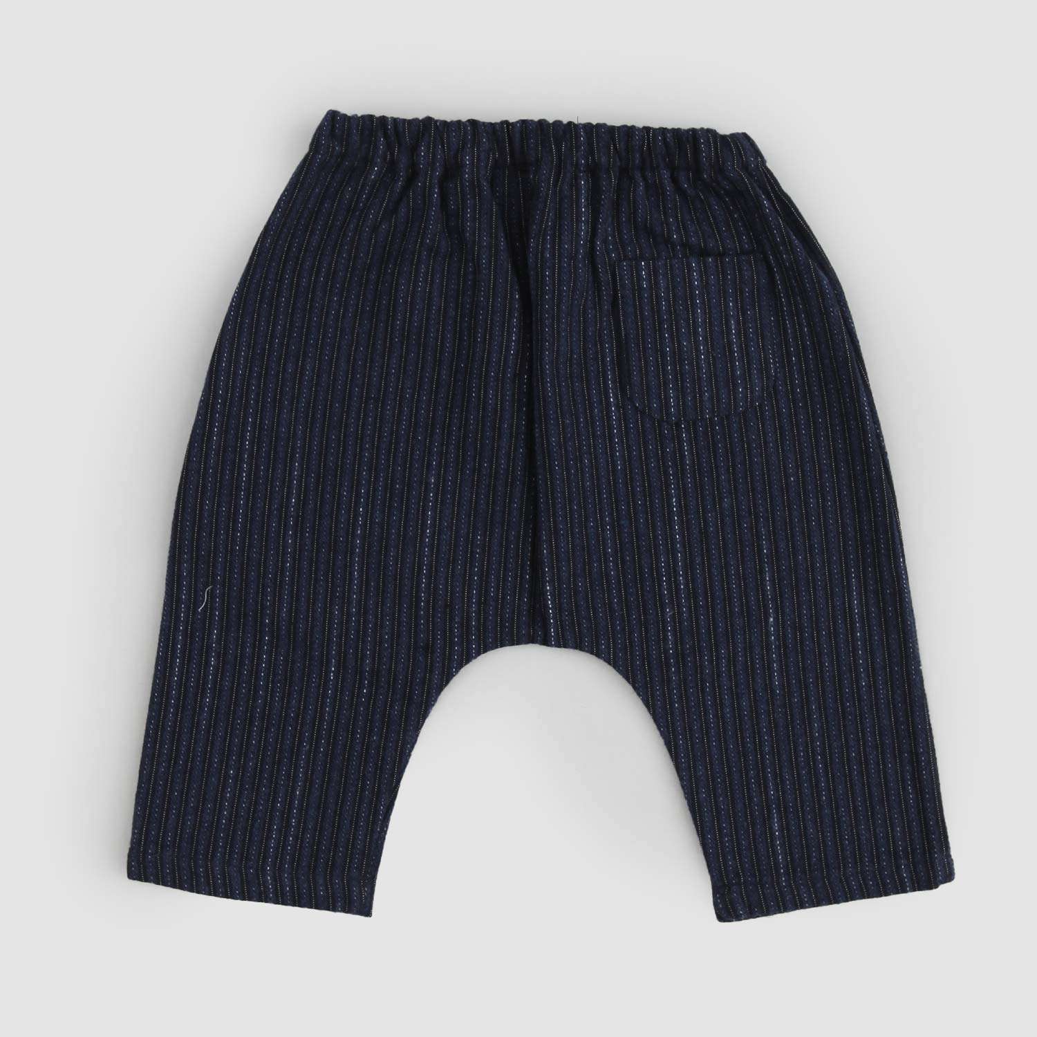 Pantalone a righe gessato blu navy e nero - annameglio.com abbigliamento moda