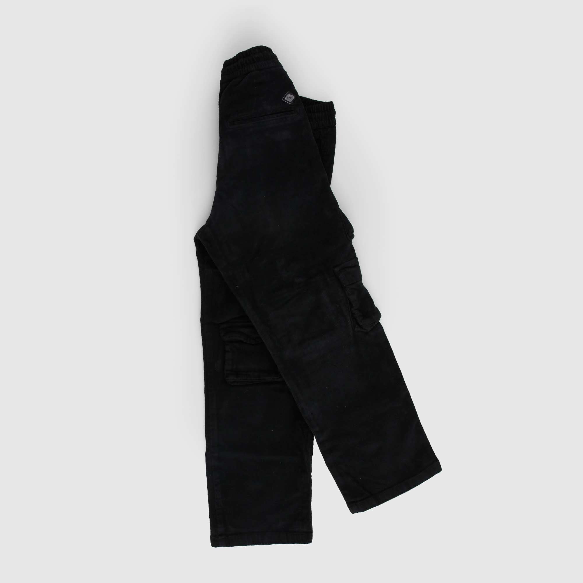 Pantalone nero in velluto millerighe Nupkeet - annameglio.com abbigliamento moda