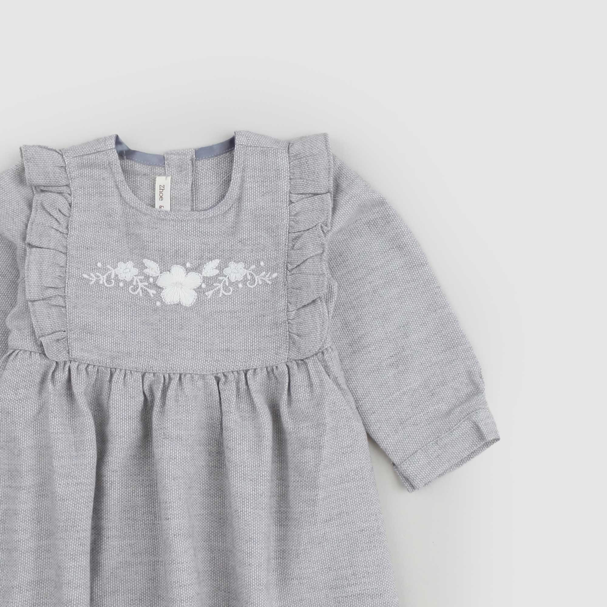 Abito in cotone e lana Grigio Bimba - annameglio.com abbigliamento moda