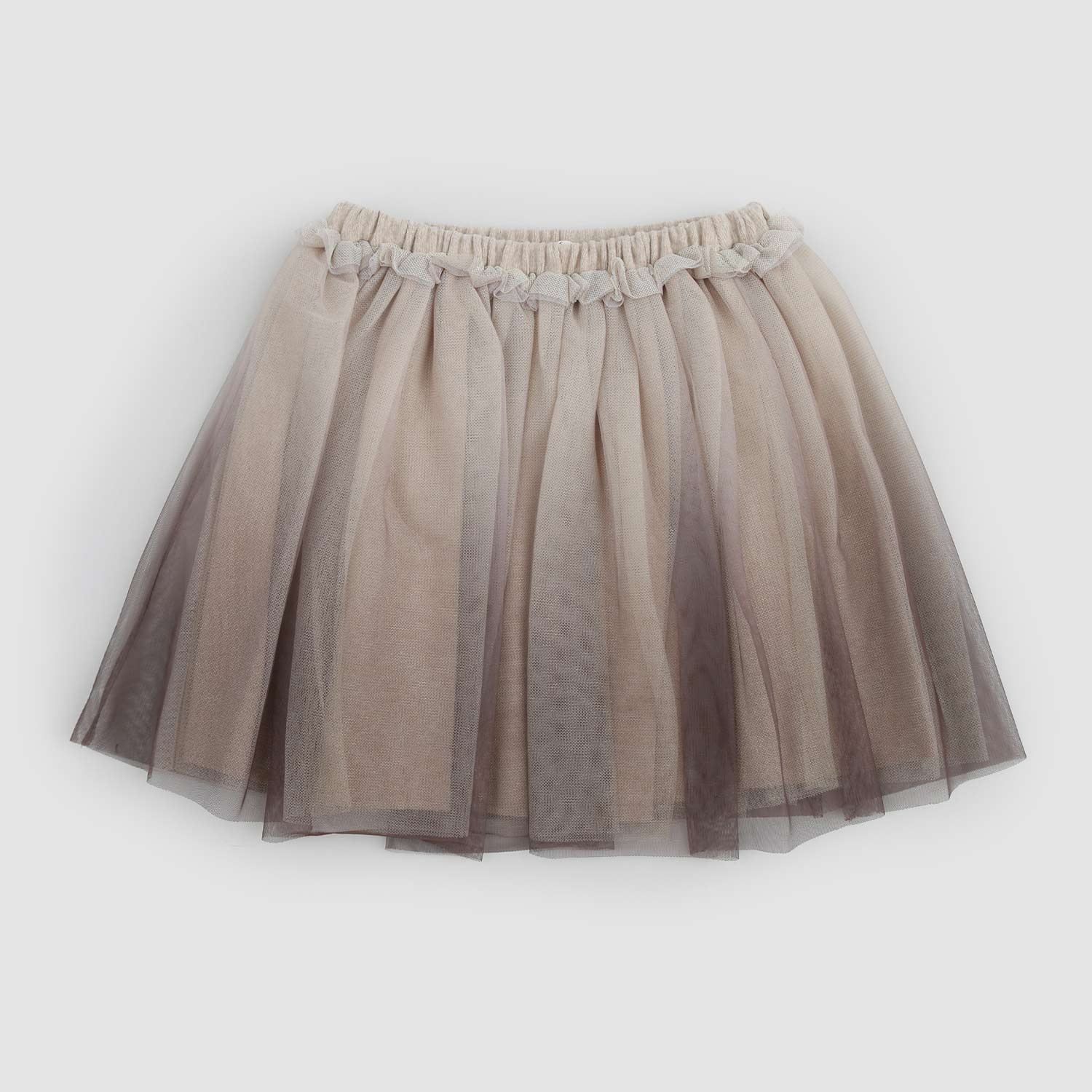 Gonna beige in cotone tulle lurex cappuccino - annameglio.com abbigliamento moda