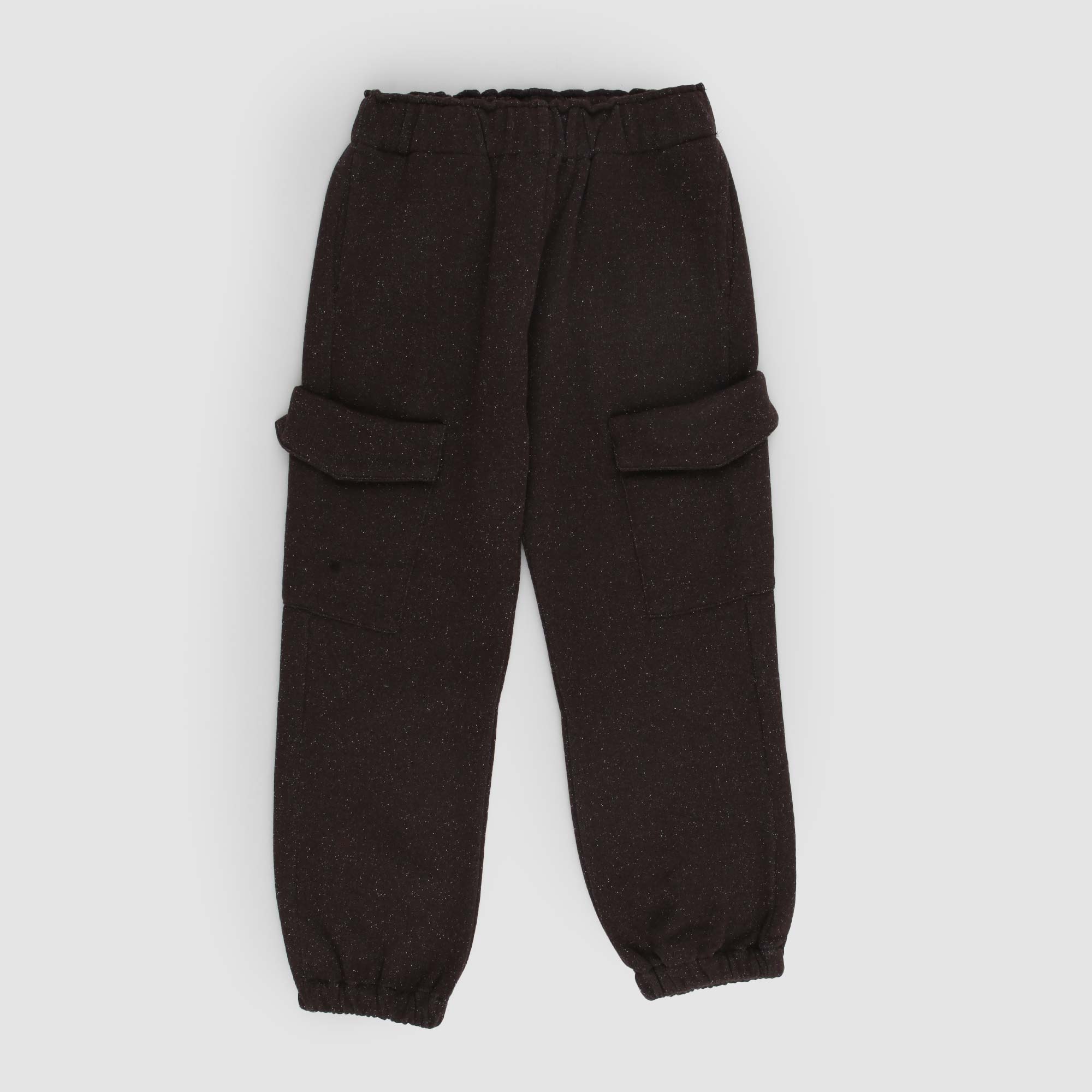 Pantalone jogger glitterato marrone glacè - annameglio.com abbigliamento moda