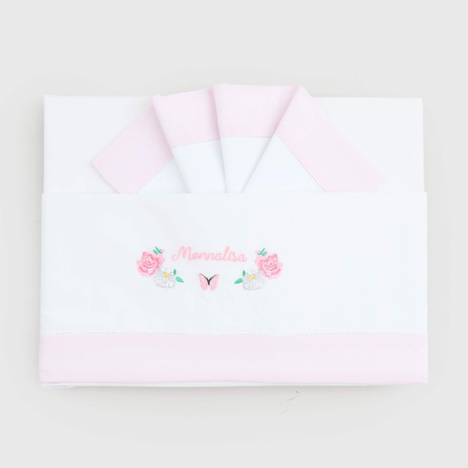 Set lenzuolino ricamato per neonate - annameglio.com abbigliamento moda