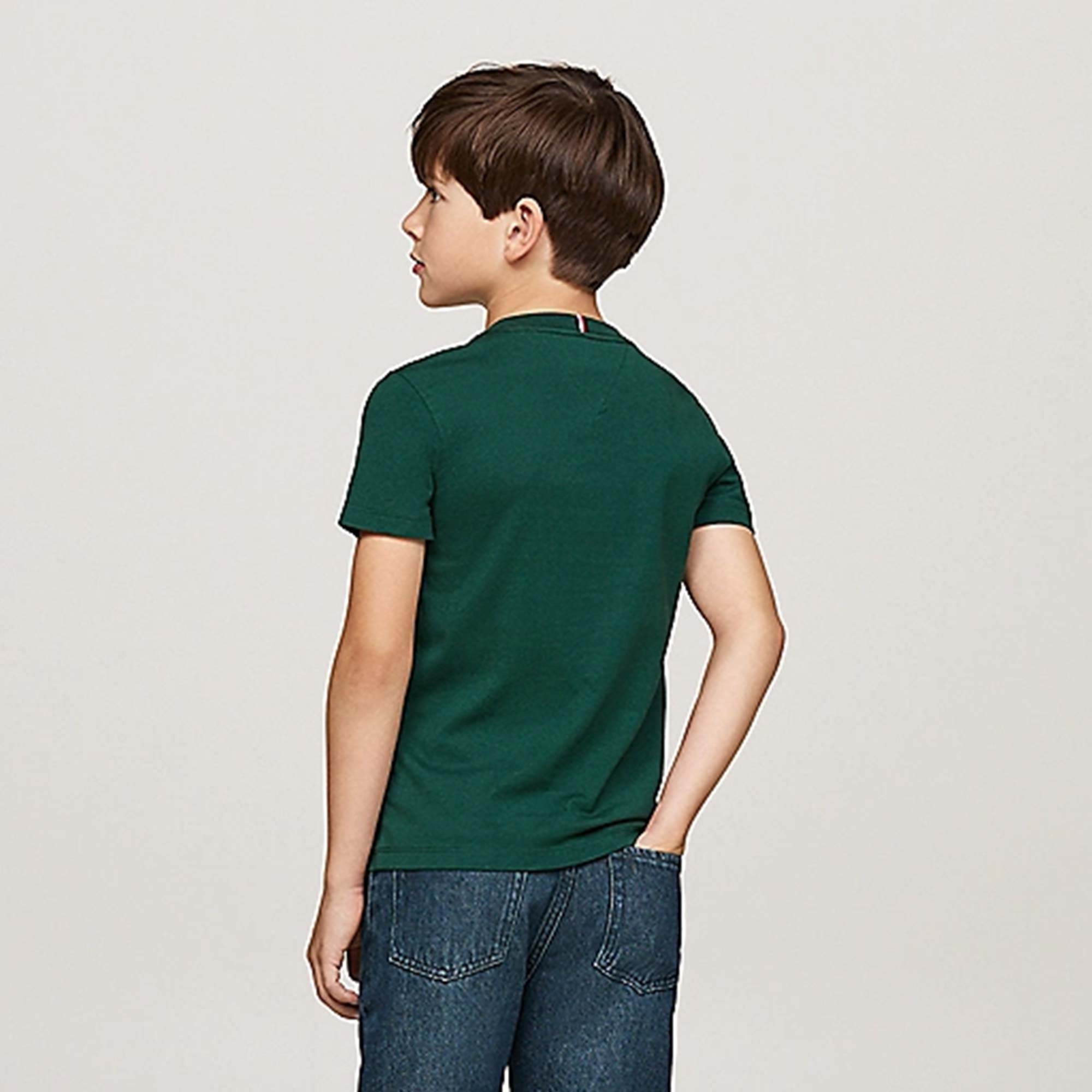 T-shirt Verde Girocollo Firmata TOMMY HILFIGER - annameglio.com abbigliamento moda