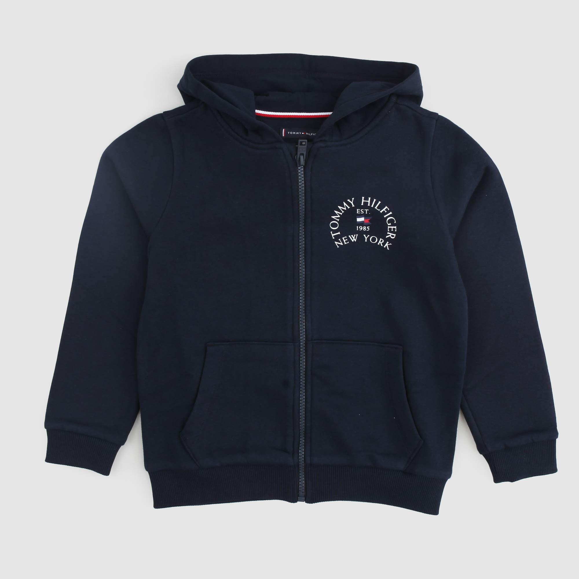 Felpa Blu Con Cappuccio TOMMY HILFIGER - annameglio.com abbigliamento moda