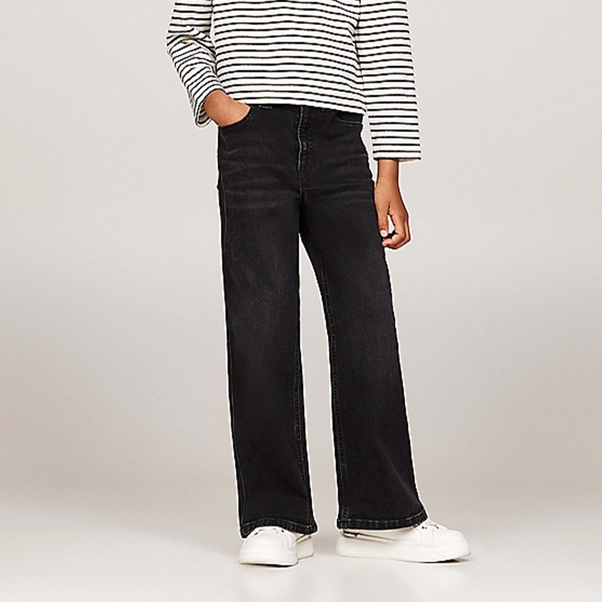 Jeans A Zampa Neri Firmati TOMMY HILFIGER - annameglio.com abbigliamento moda