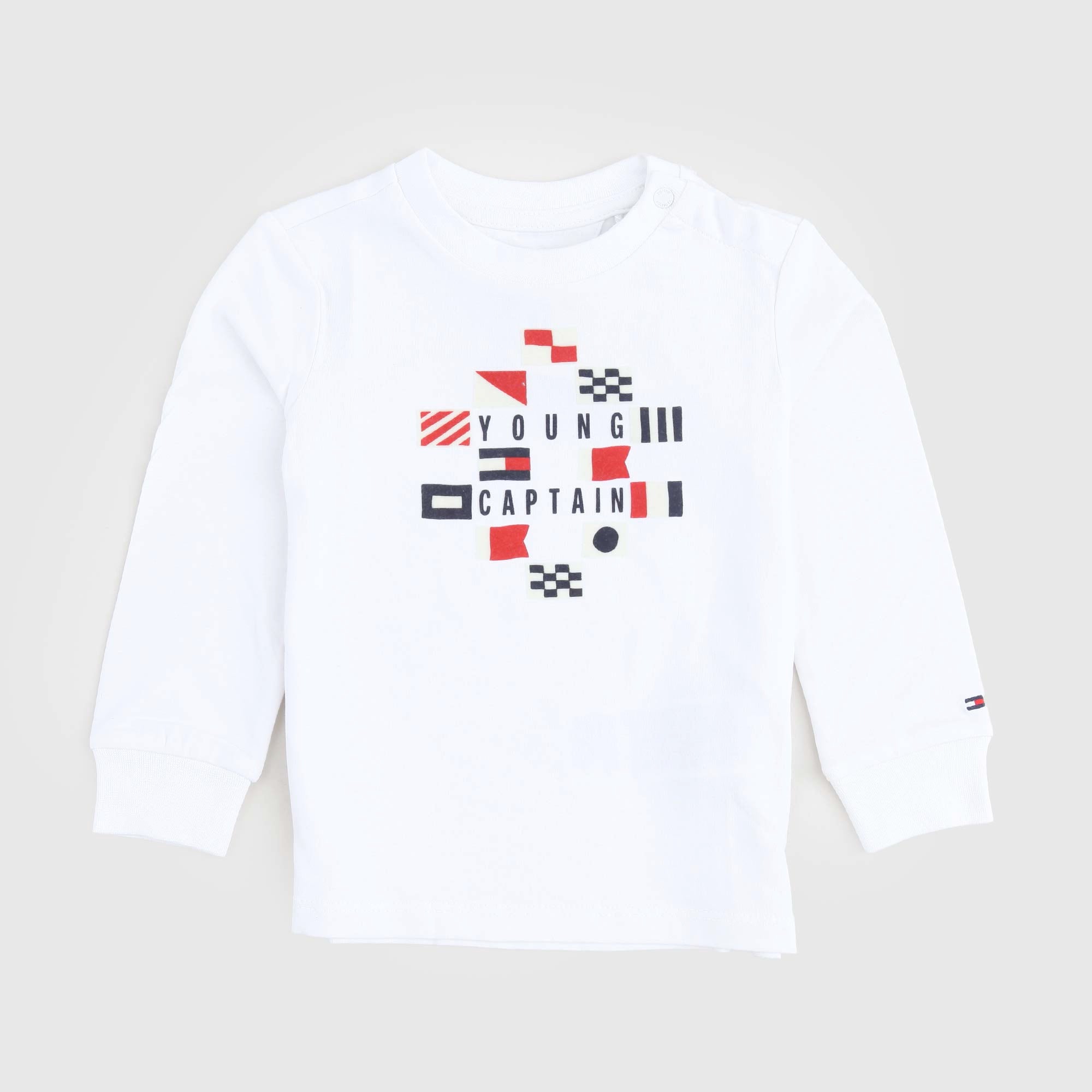 T-shirt bianca con stampa TOMMY HILFIGER - annameglio.com abbigliamento moda