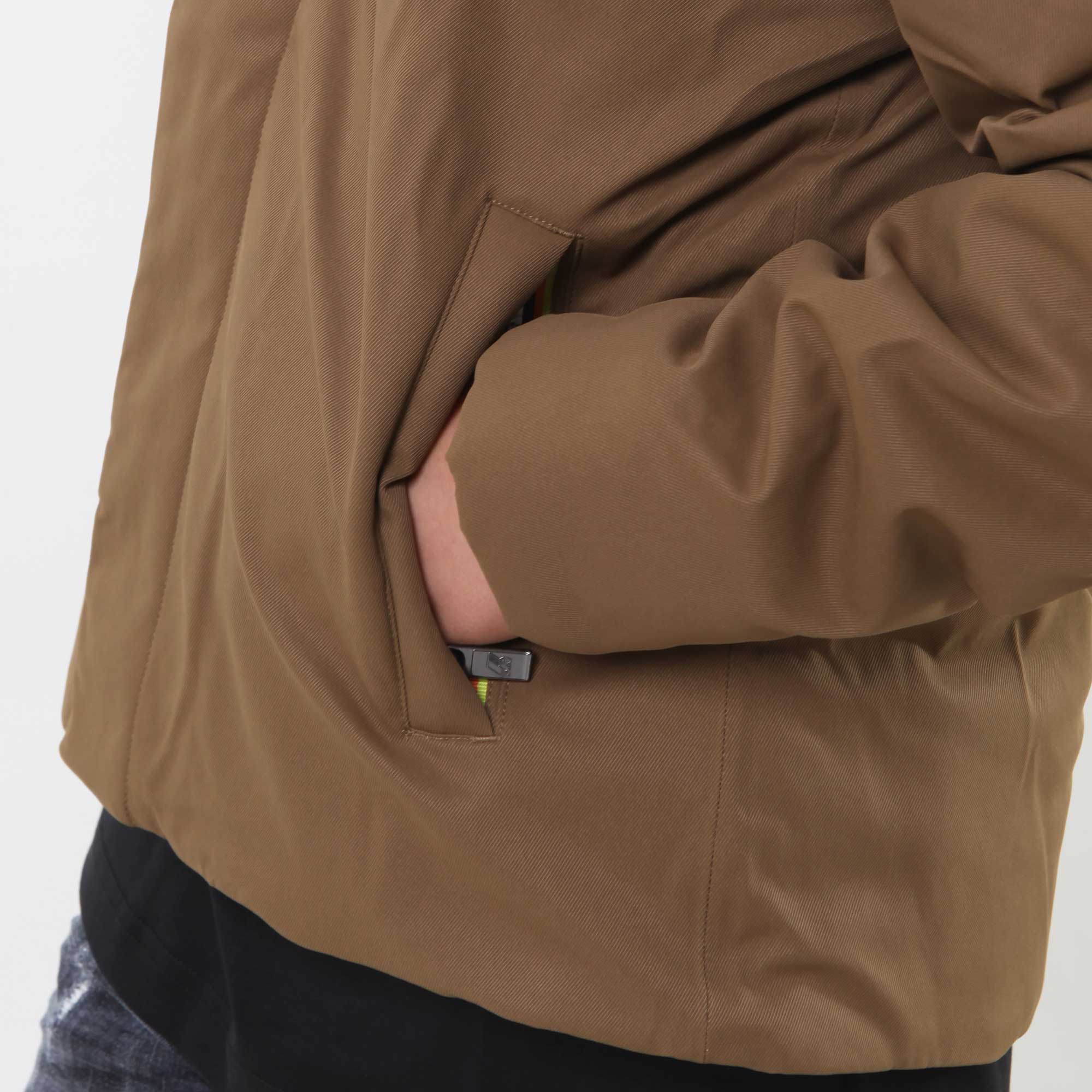 Giacca P. JACKO TWILL MARMOTTA  marrone e grigio - annameglio.com abbigliamento moda