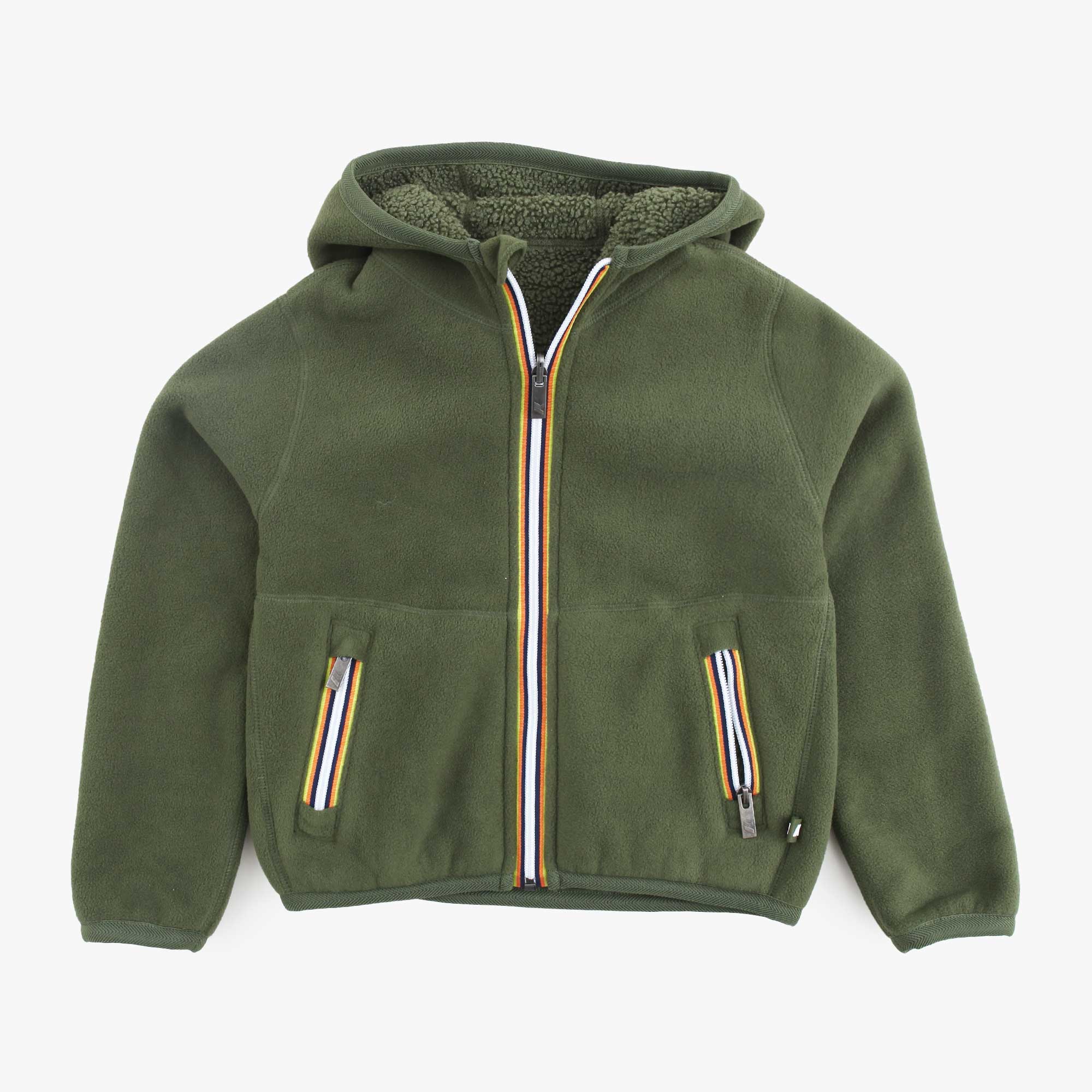 Felpa Verde Con Cappuccio Firmata K-WAY - annameglio.com abbigliamento moda