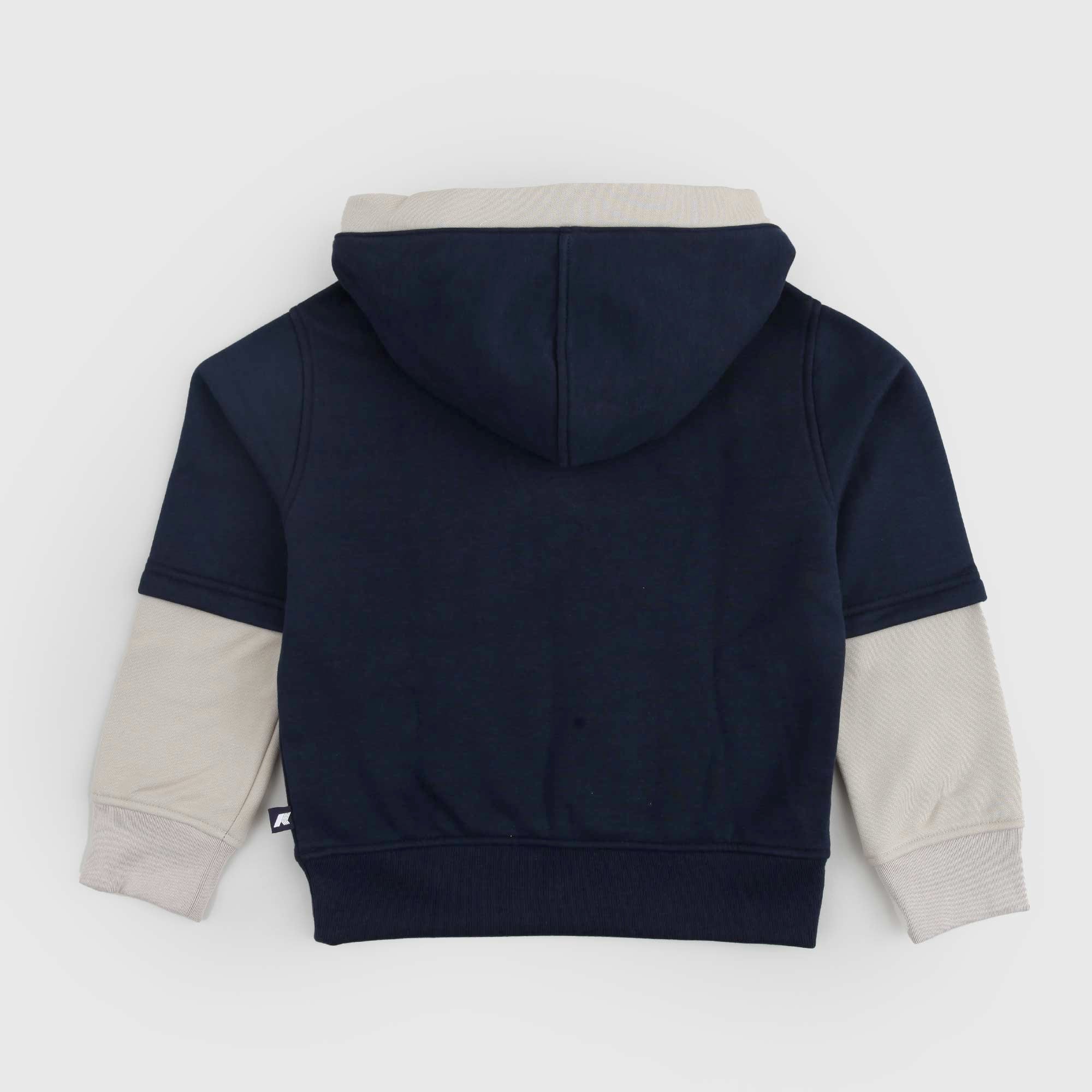 Felpa Berniel Blu e Beige firmata KWAY - annameglio.com abbigliamento moda