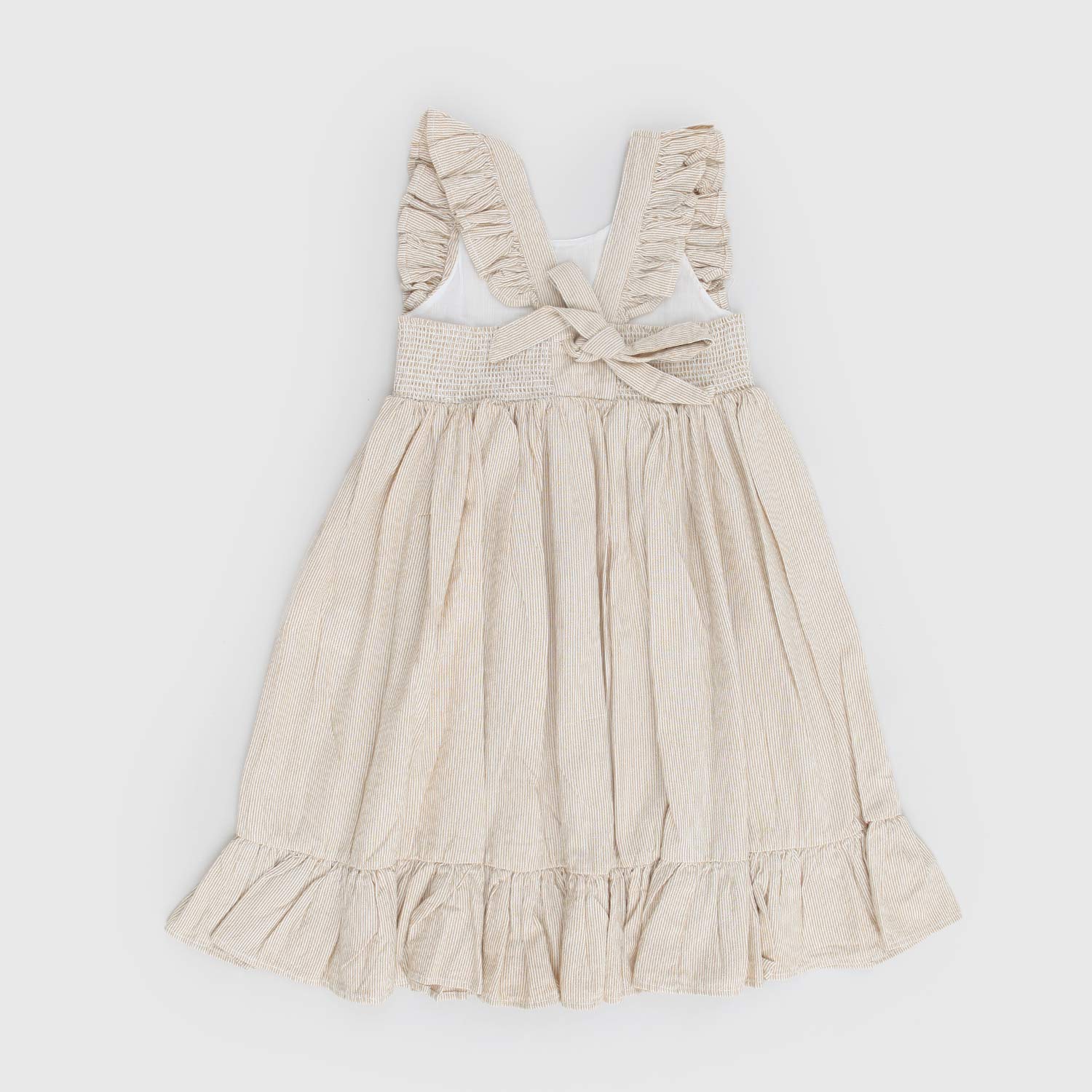 Abito Danita Frill beige con balze - annameglio.com abbigliamento moda