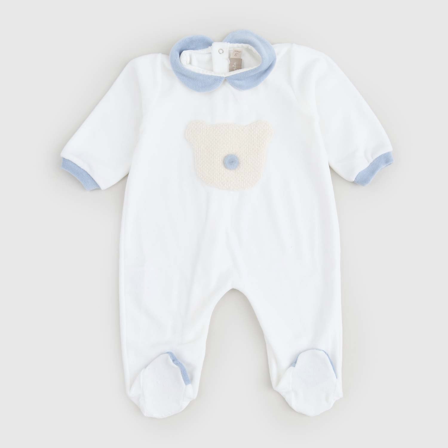 Tutina in Ciniglia con Orsetto in Maglia - annameglio.com abbigliamento moda