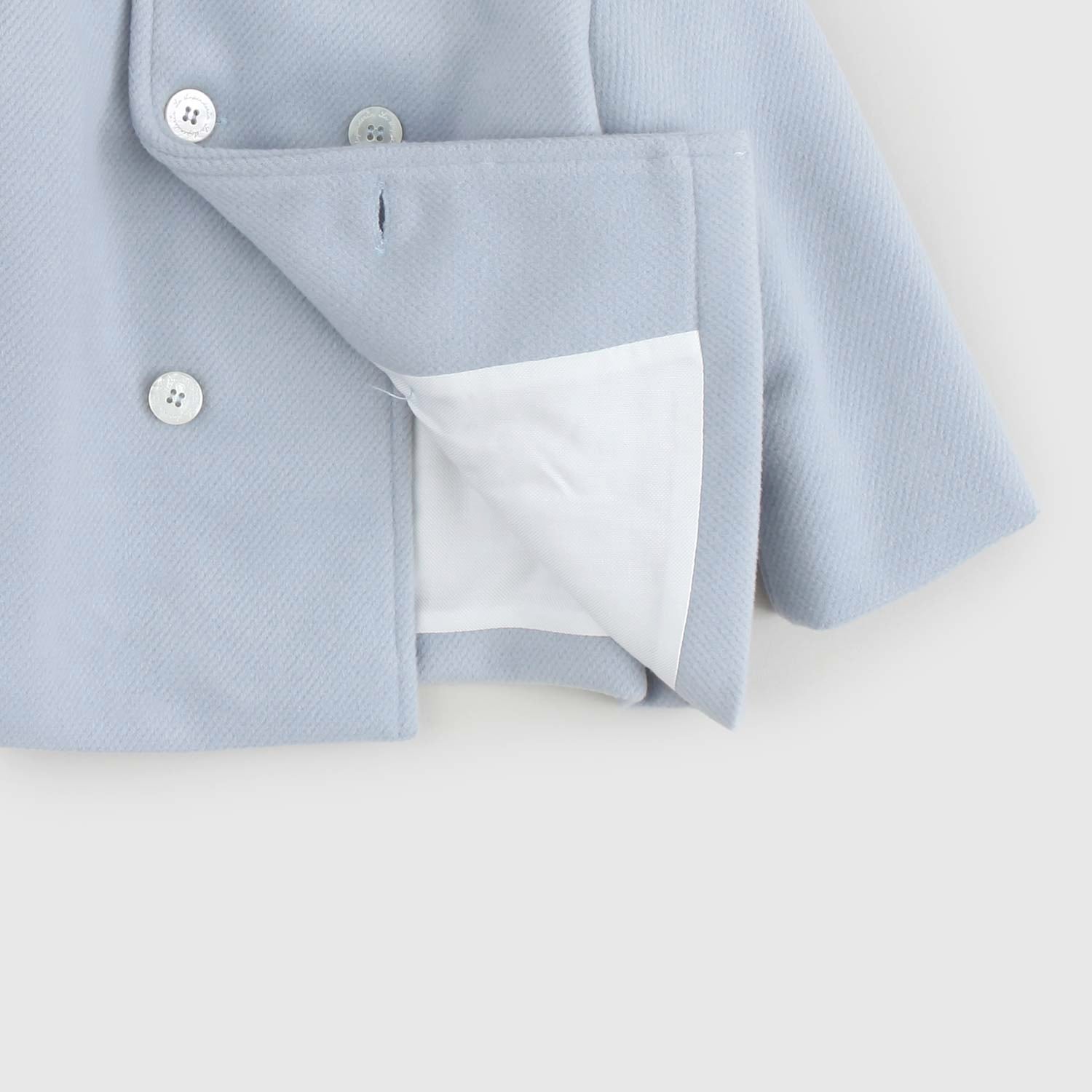 Cappotto doppiopetto azzurro La Stupenderia - annameglio.com abbigliamento moda