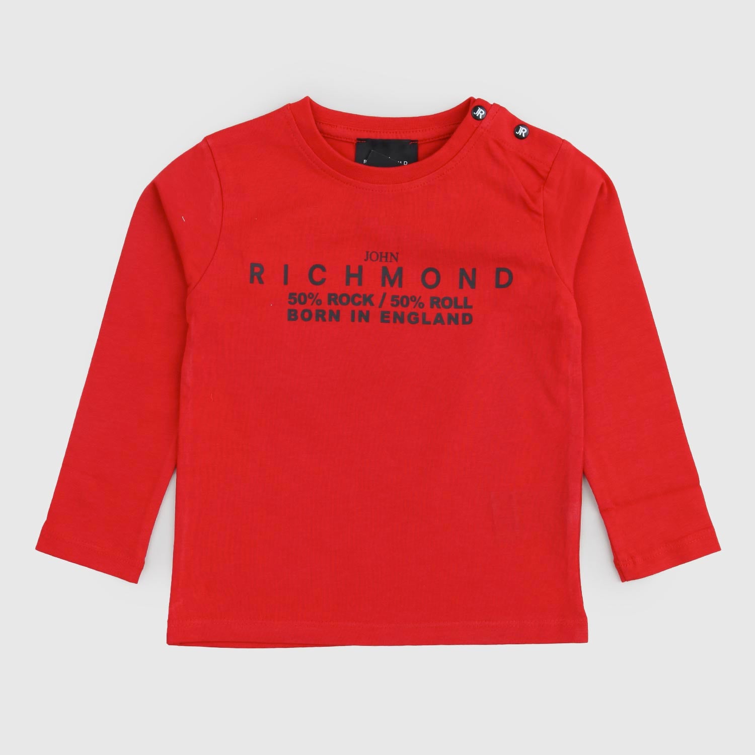 T-Shirt rossa a maniche lunghe con logo - annameglio.com abbigliamento moda