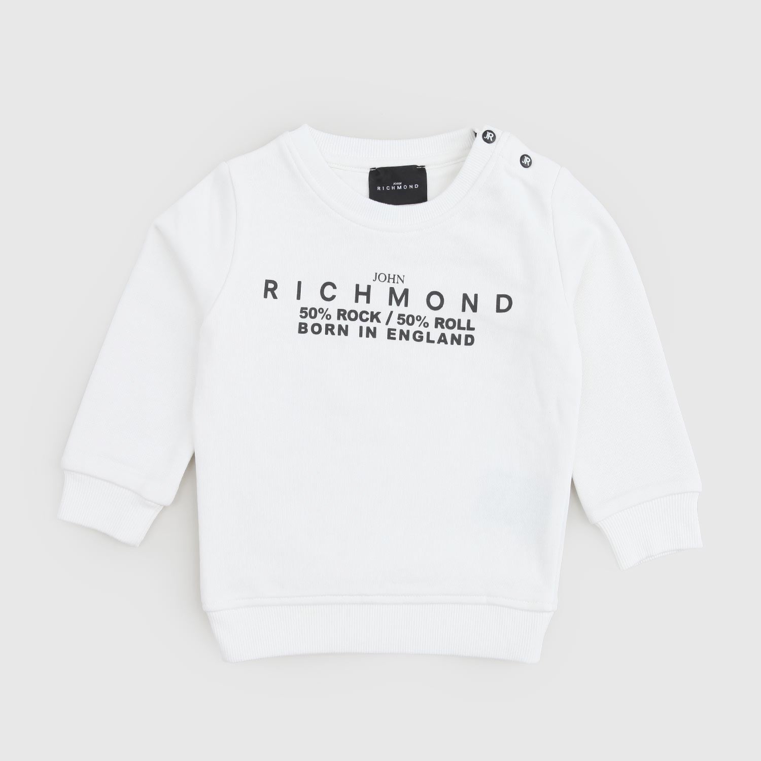 Felpa bianca con stampa logo nera - annameglio.com abbigliamento moda