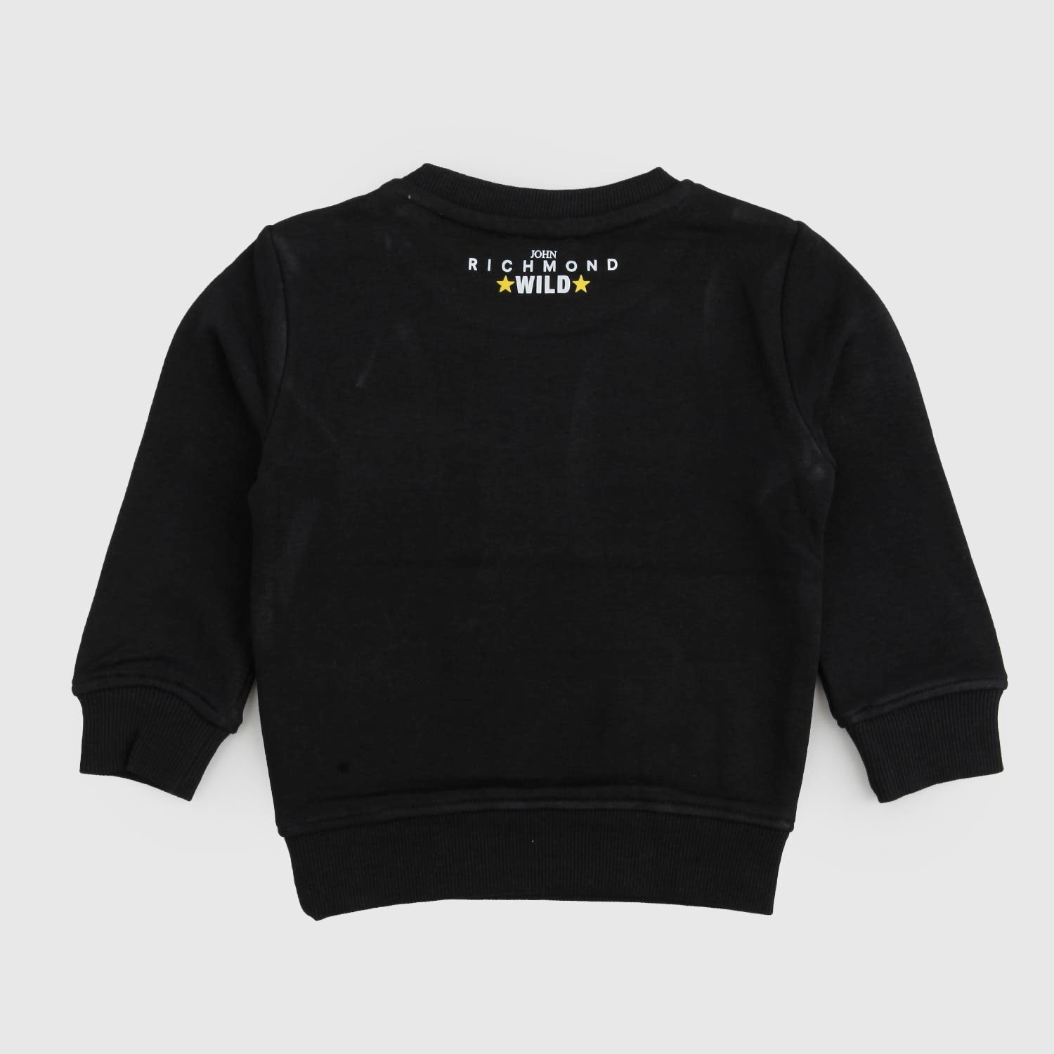 Felpa nera con stampa e logo ricamato Baby - annameglio.com abbigliamento moda