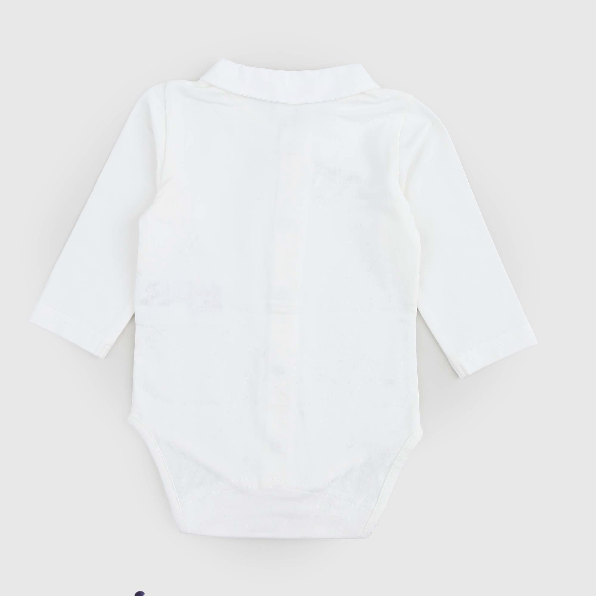 Body Bianco Con Scoiattolo Ricamato - annameglio.com abbigliamento moda