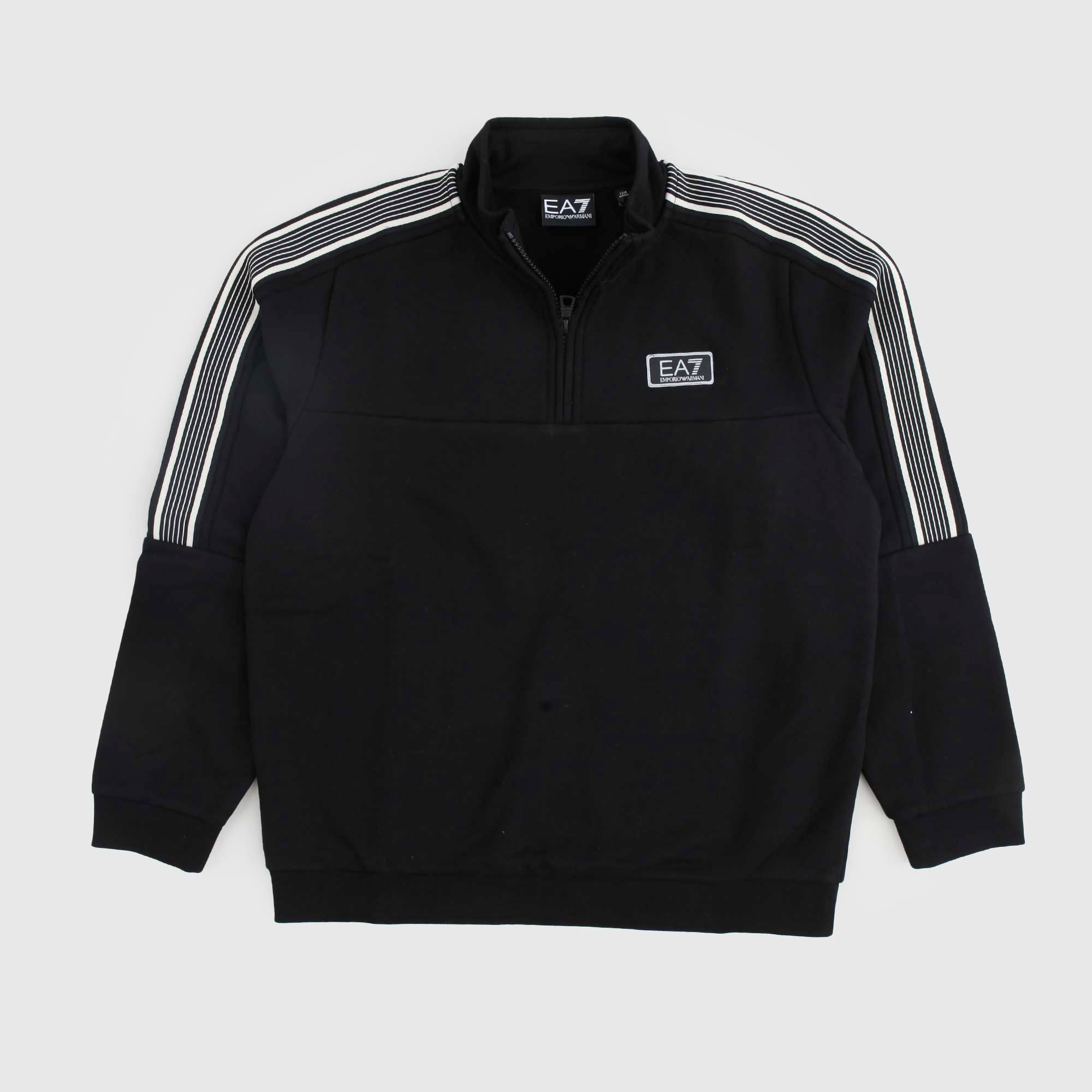 Felpa Nera Firmata EA7 - annameglio.com abbigliamento moda