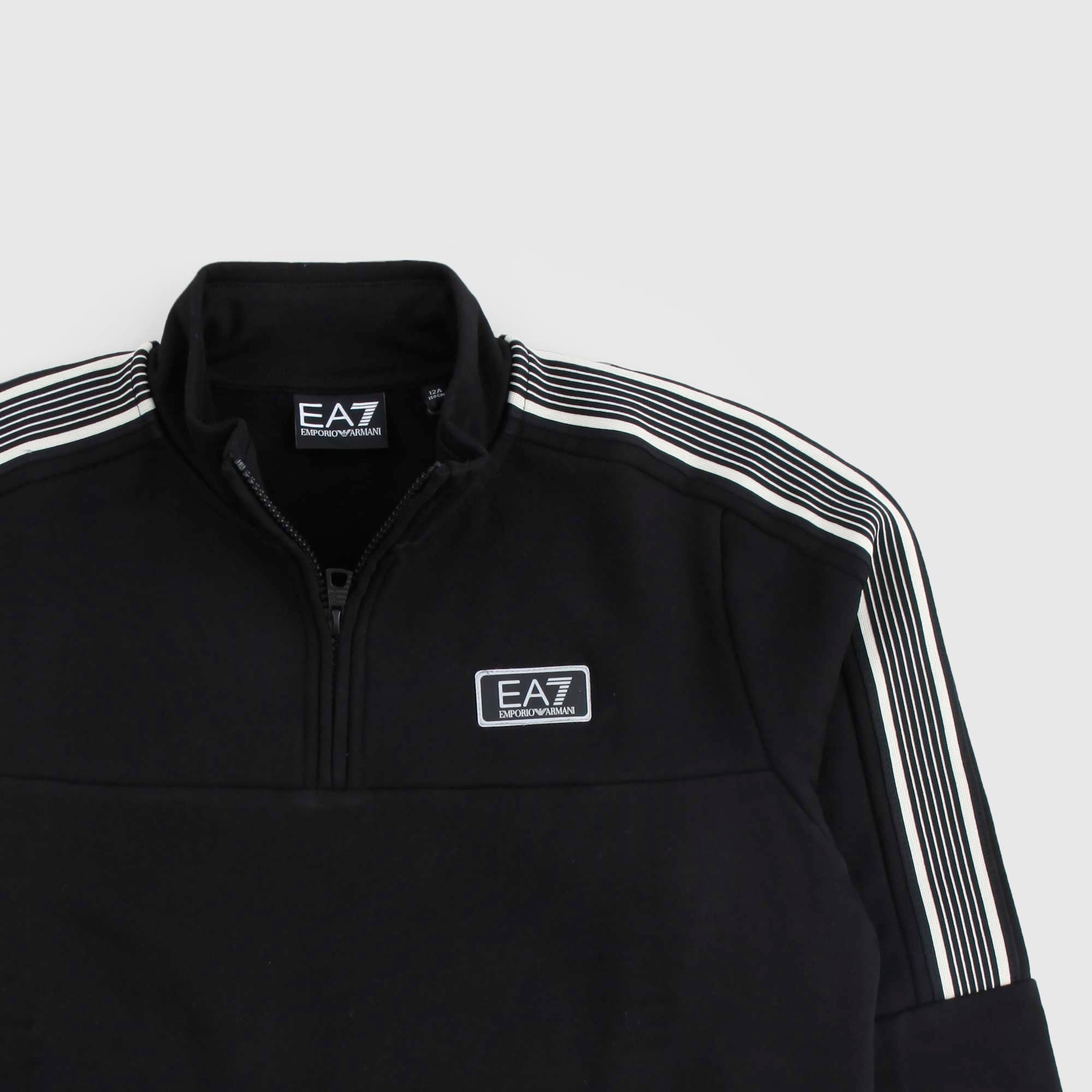 Felpa Nera Firmata EA7 - annameglio.com abbigliamento moda