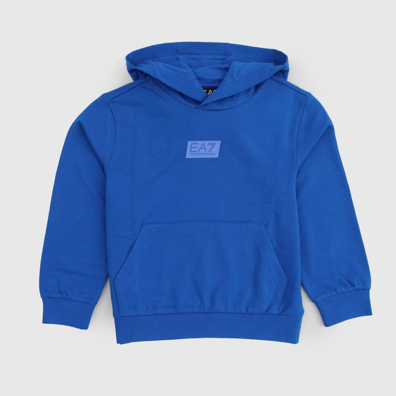 Felpa blu con cappuccio e logo in rilievo - annameglio.com abbigliamento moda