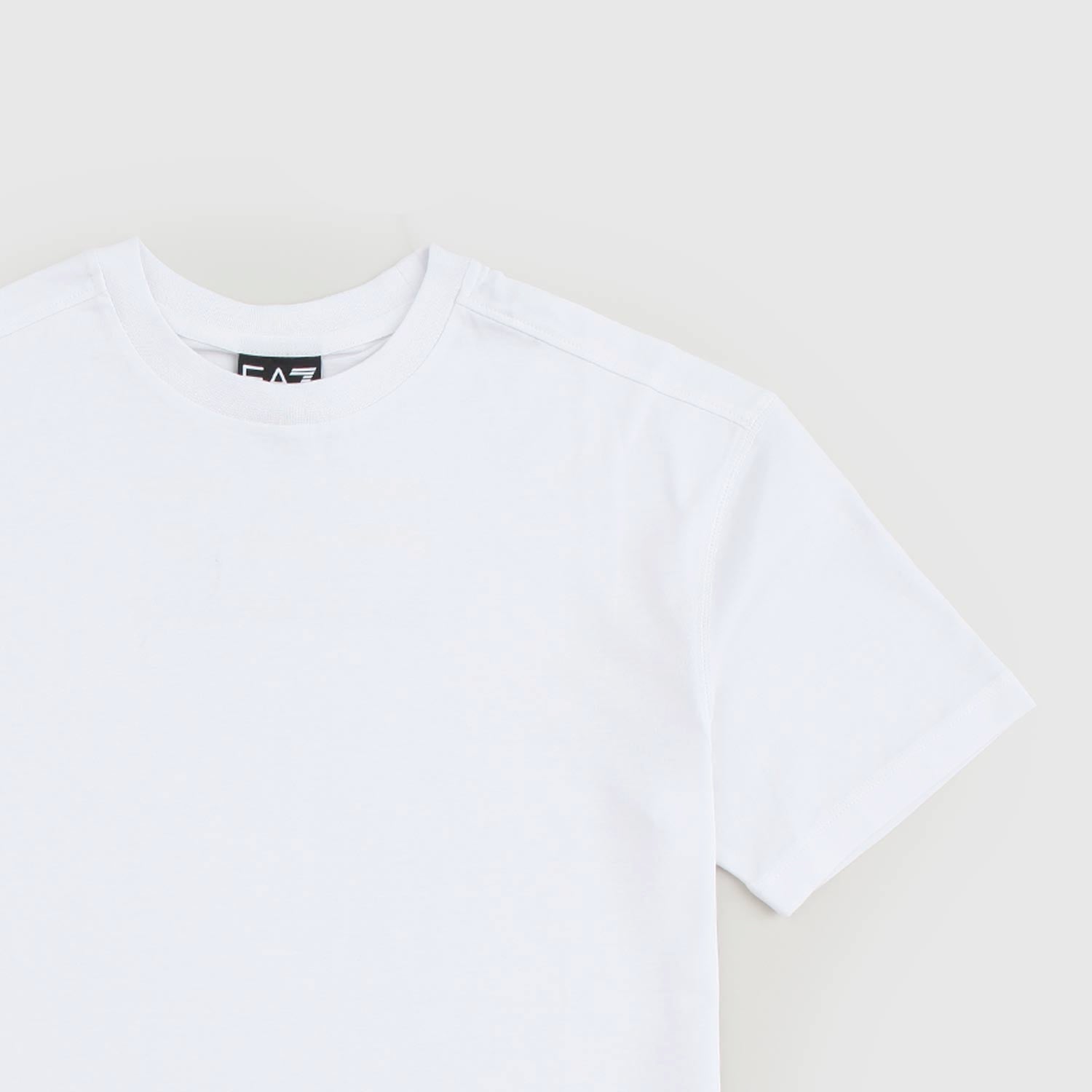 T-shirt bianca con logo color oro sul retro - annameglio.com abbigliamento moda