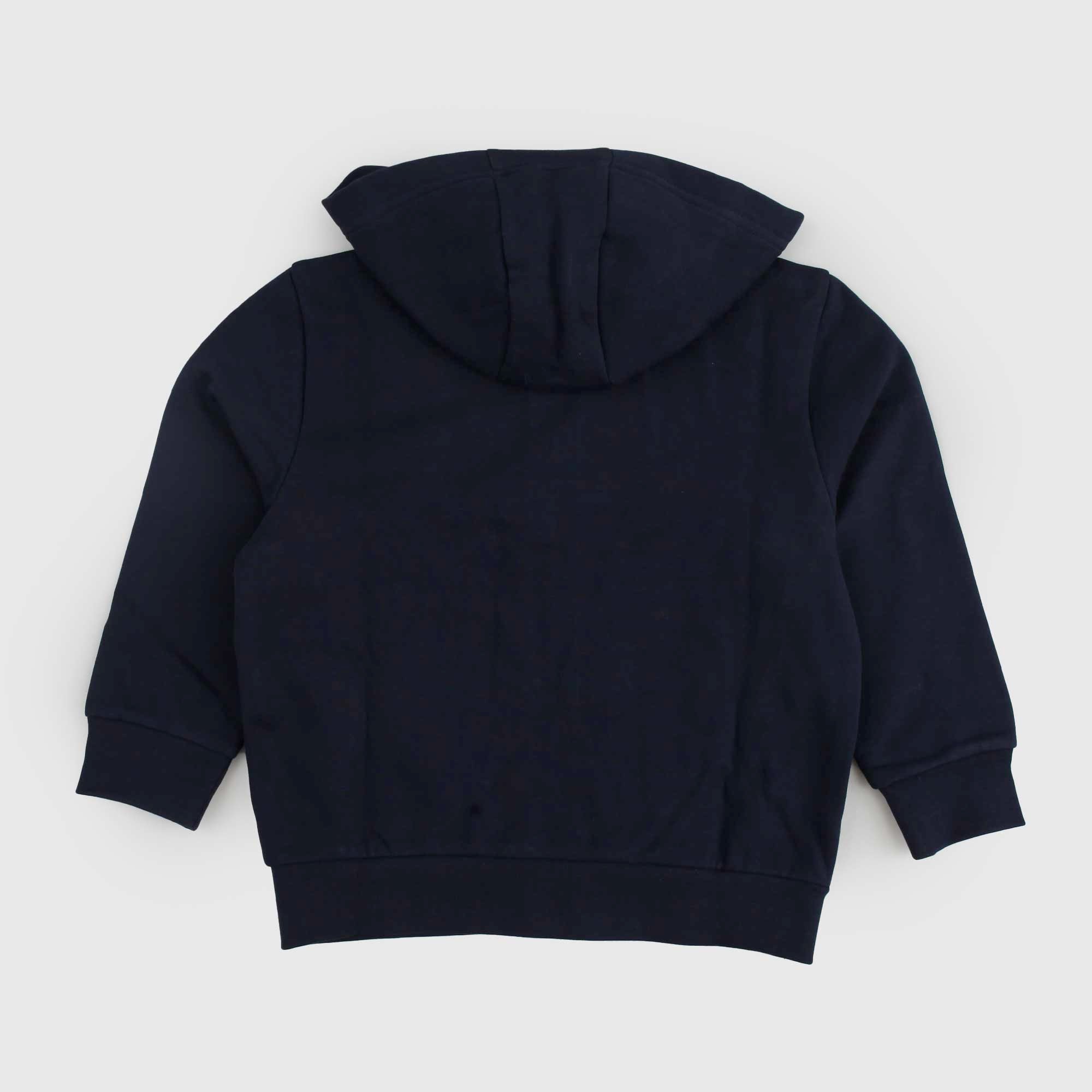 Felpa con Zip EA7 Blu - annameglio.com abbigliamento moda