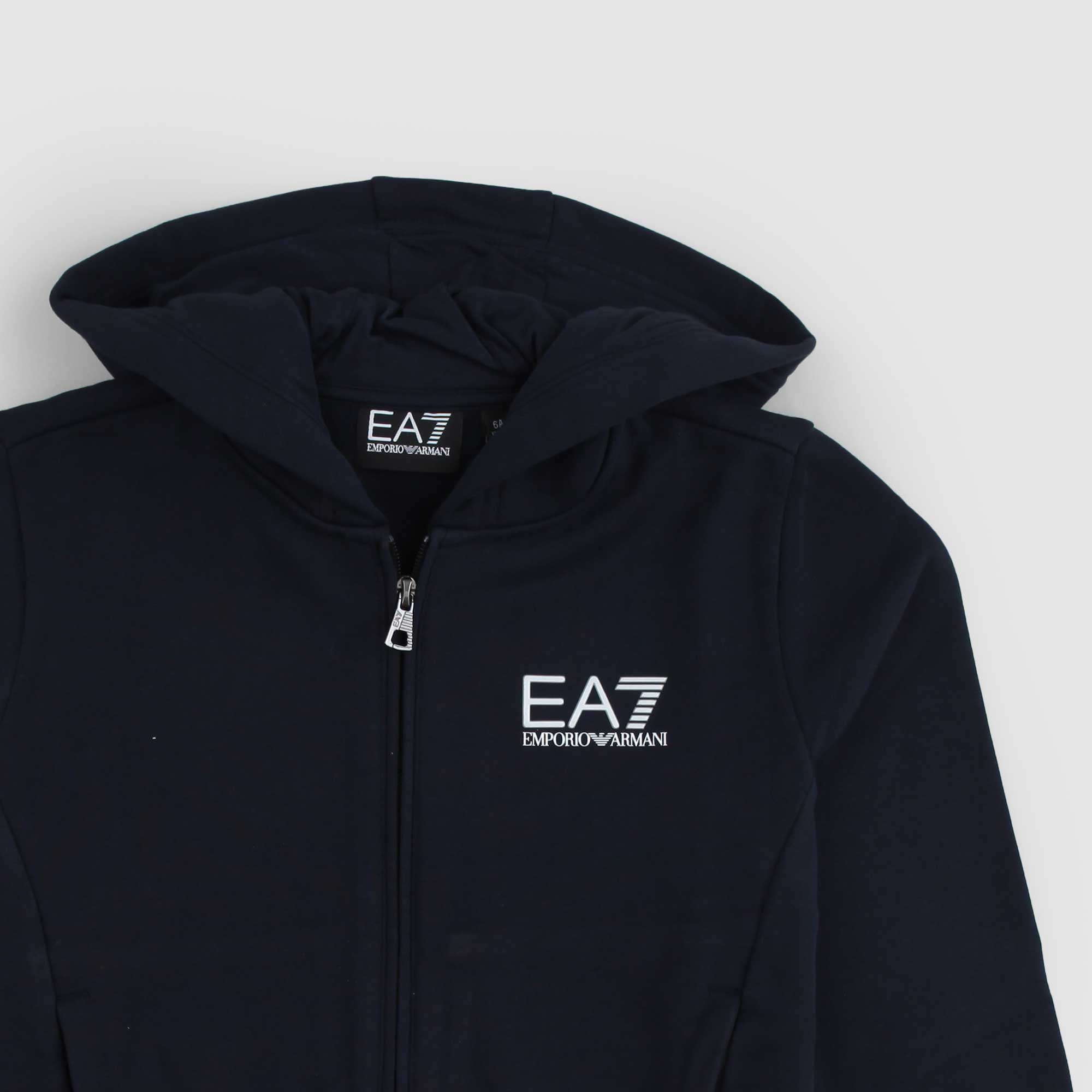 Felpa con Zip EA7 Blu - annameglio.com abbigliamento moda