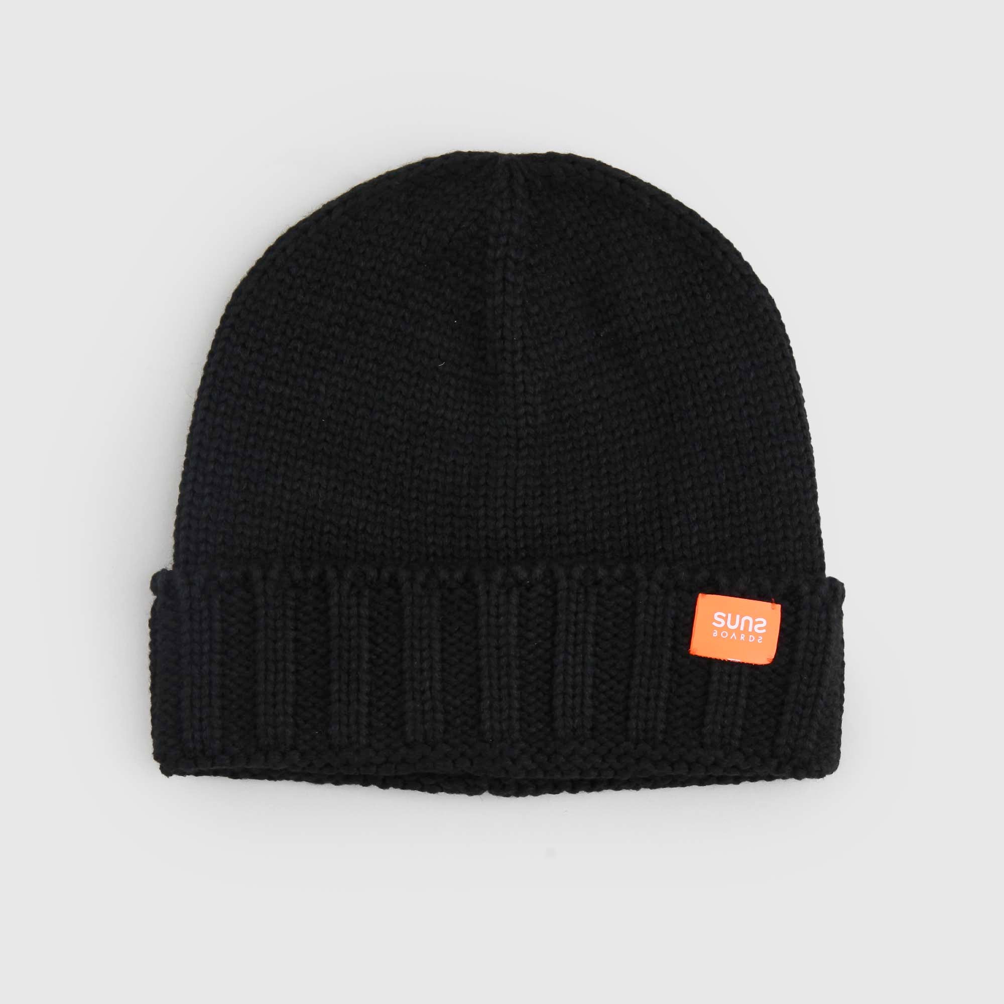 Berretto Nero Modello A Coste Firmato Suns - annameglio.com abbigliamento moda