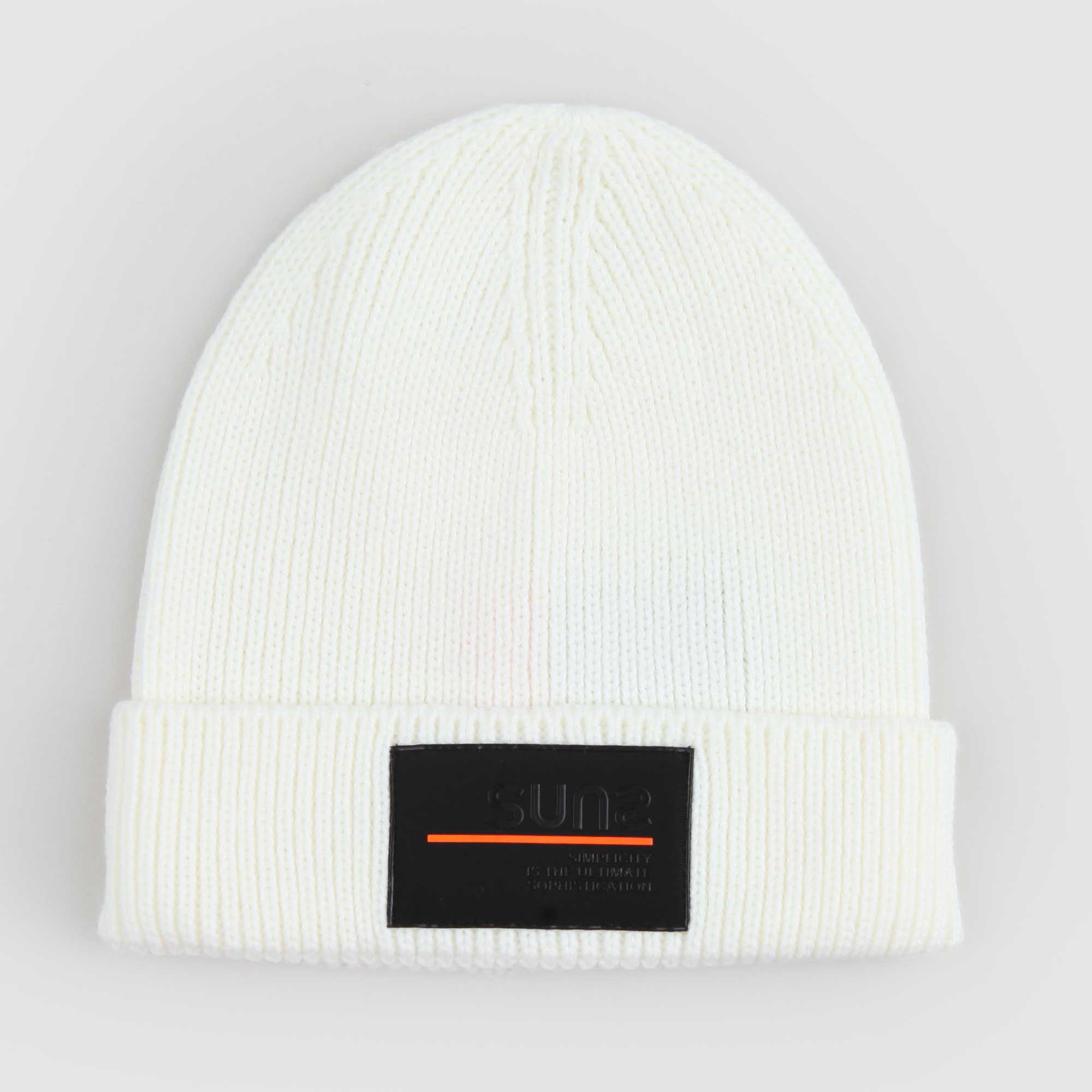 Berretto Bianco A Coste Firmato SUNS - annameglio.com abbigliamento moda