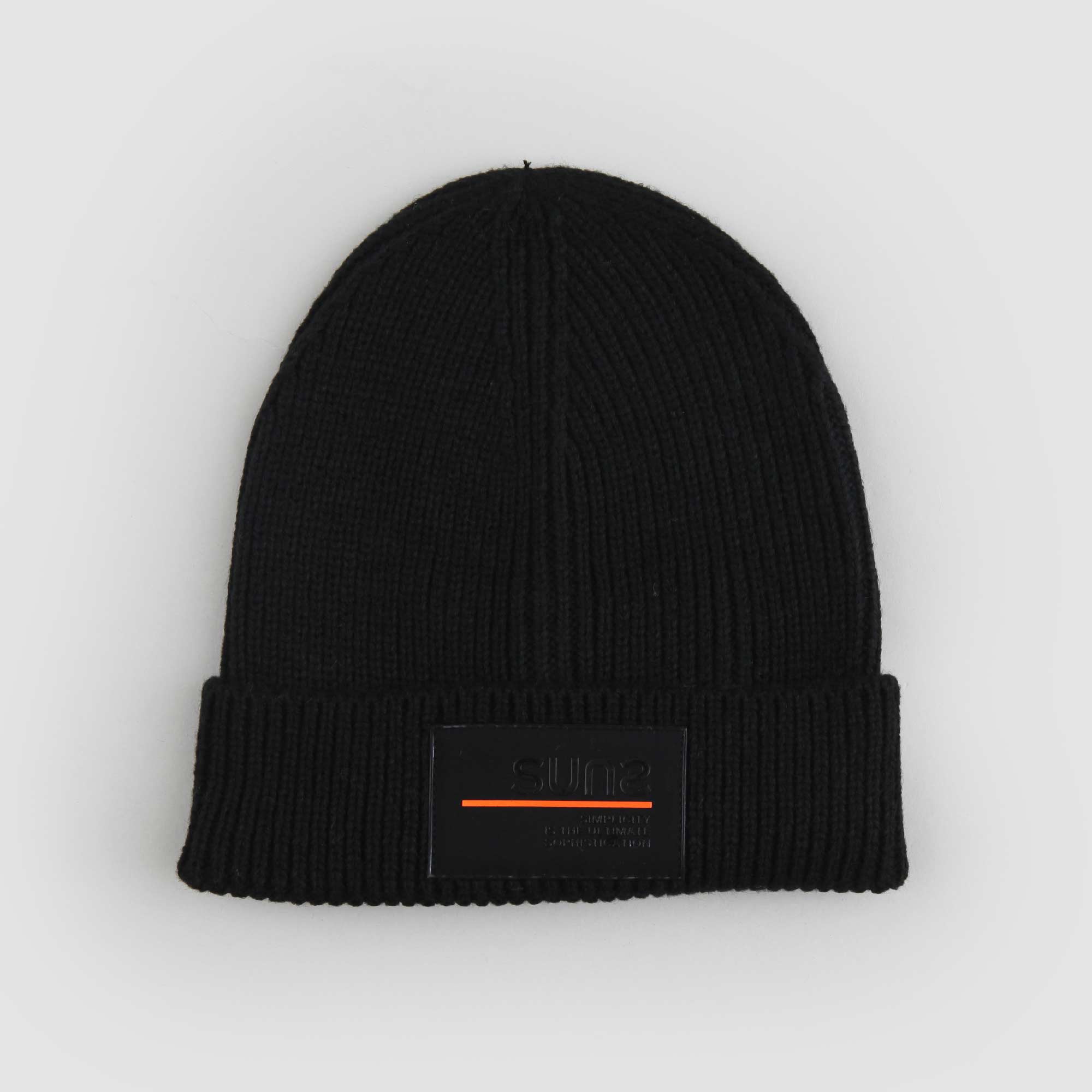 Berretto Nero Con Logo Firmato Suns - annameglio.com abbigliamento moda