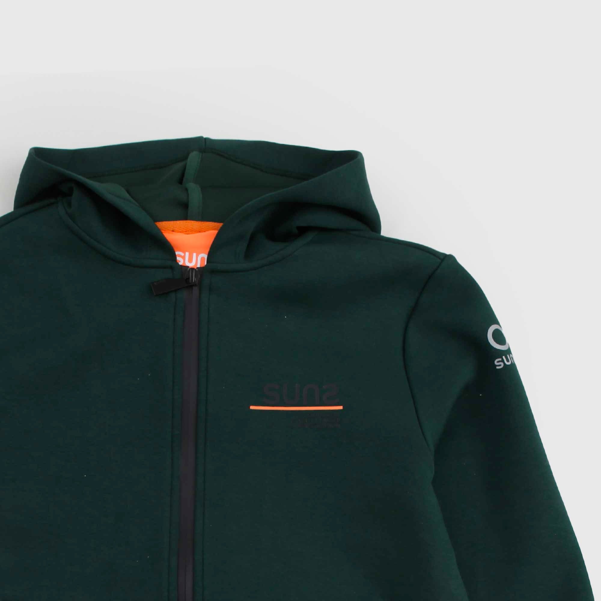 Felpa Verde Con Cappuccio Firmata SUNS - annameglio.com abbigliamento moda