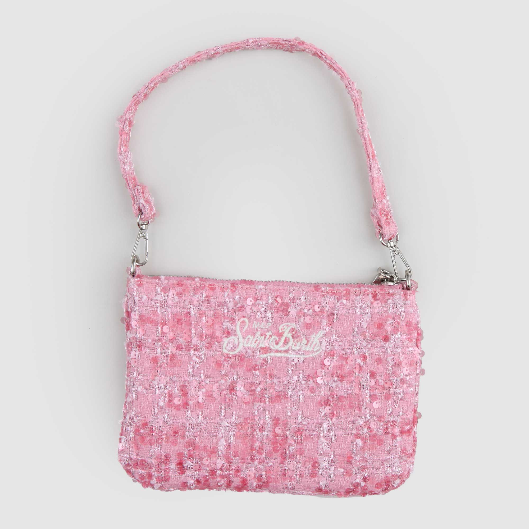 Borsa Rosa A Spalla Con Paillettes - annameglio.com abbigliamento moda