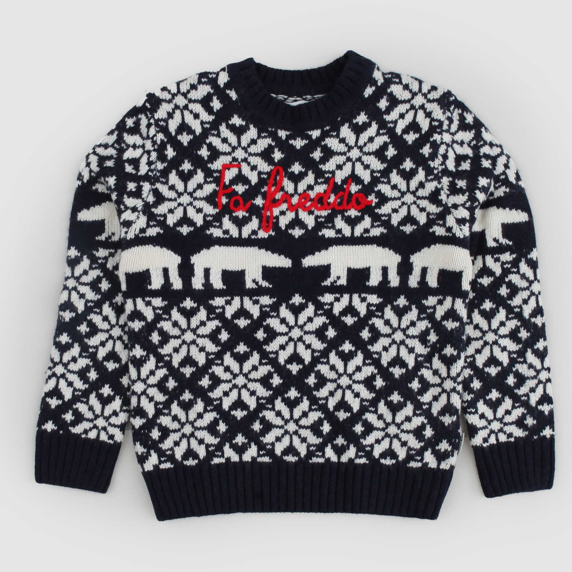 Maglia Girocollo Bombardino Blu - annameglio.com abbigliamento moda