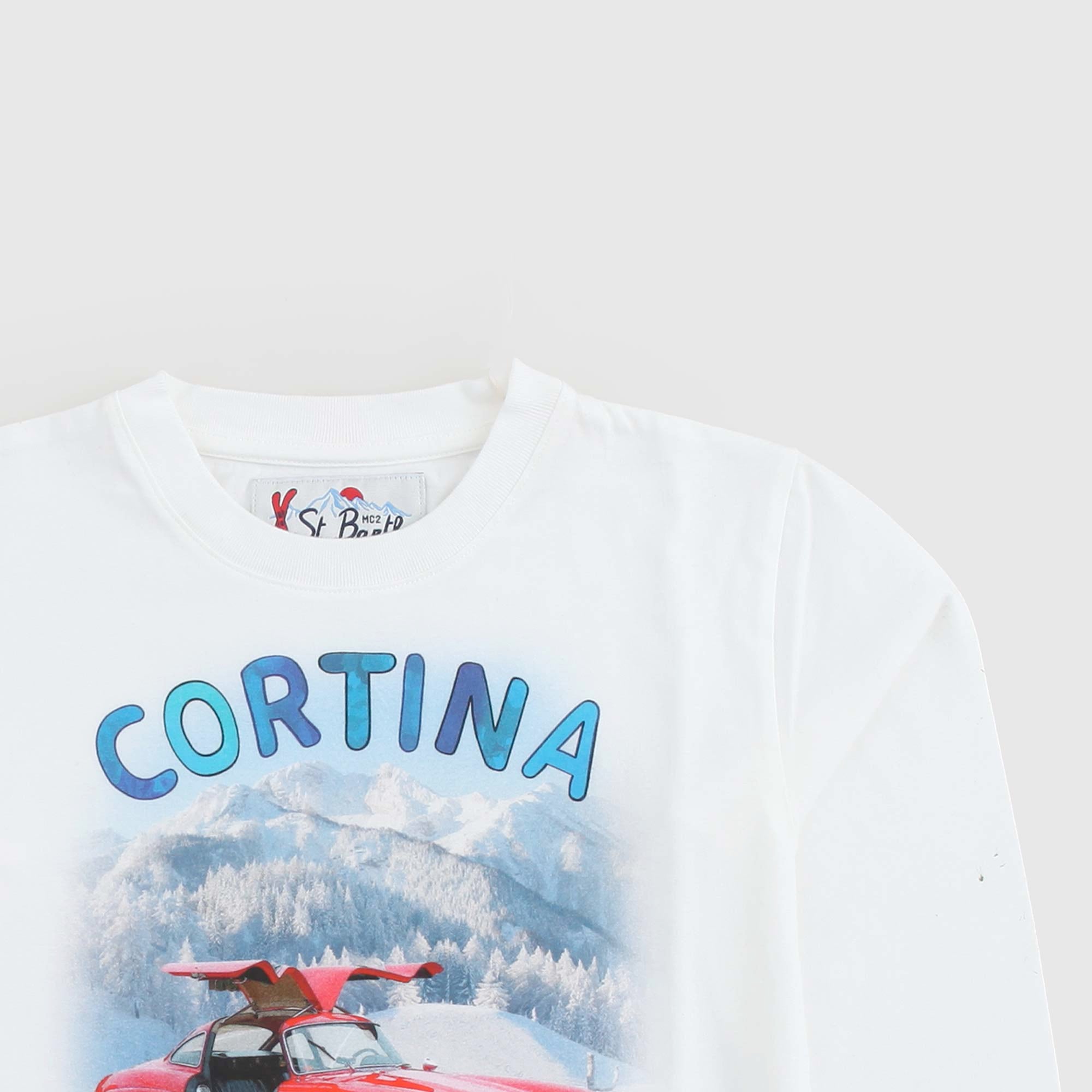 T-shirt Bianca Firmata MC2 SAINT BARTH - annameglio.com abbigliamento moda