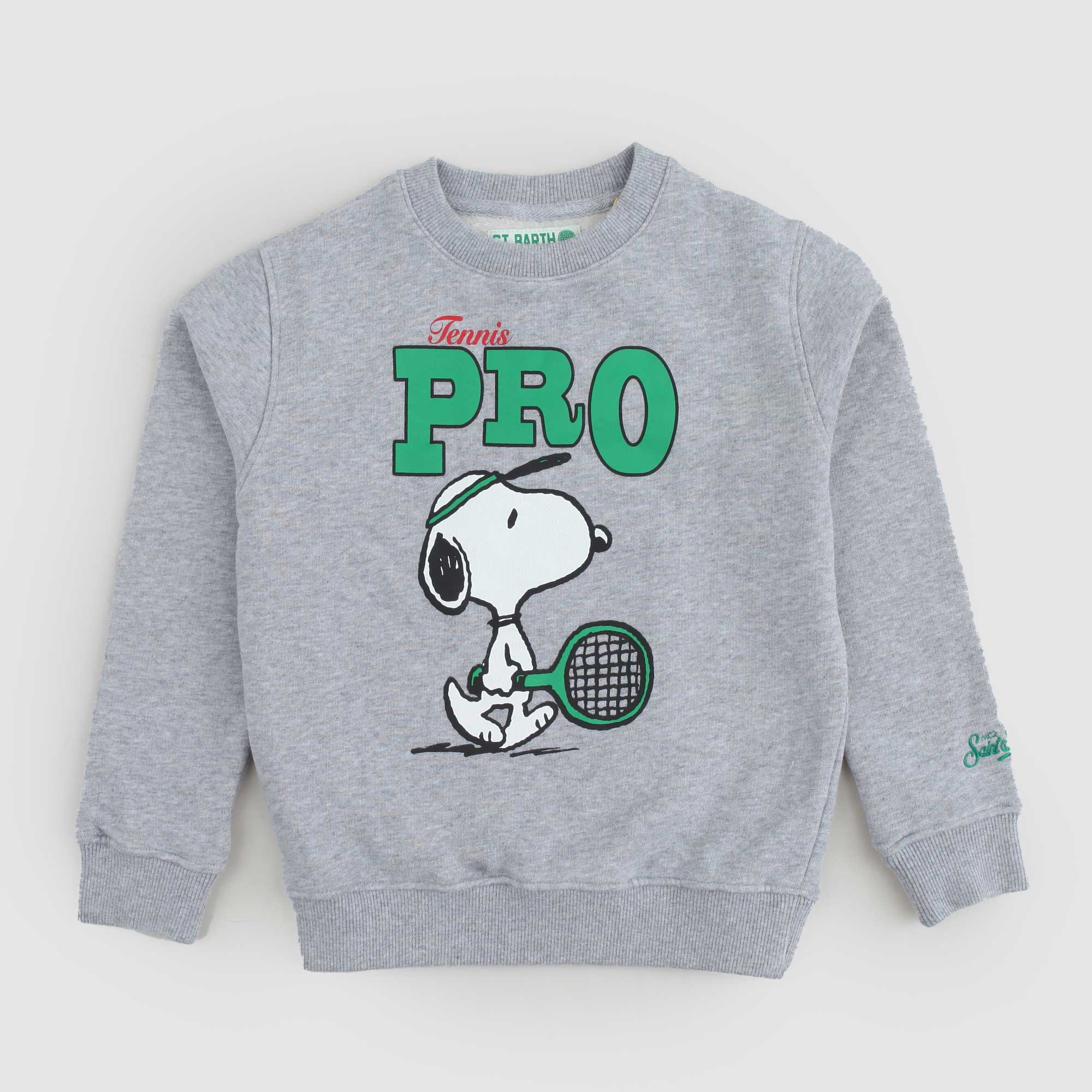 Felpa Grigia con Snoopy Mc2 Saint Barth - annameglio.com abbigliamento moda