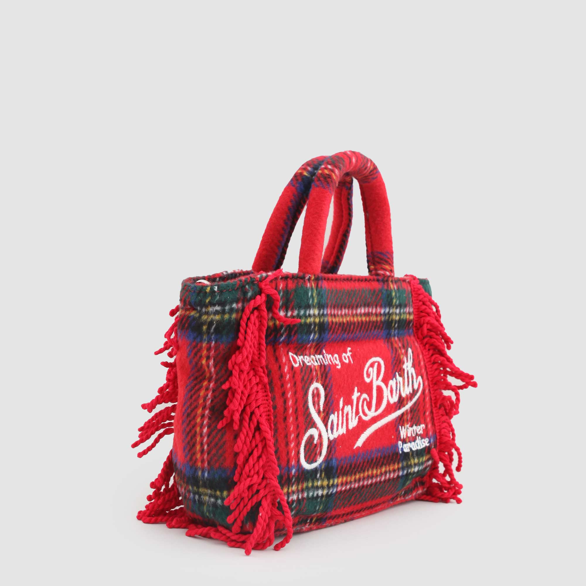Borsa In Tartan Rosso Firmata MC2 Saint Barth - annameglio.com abbigliamento moda