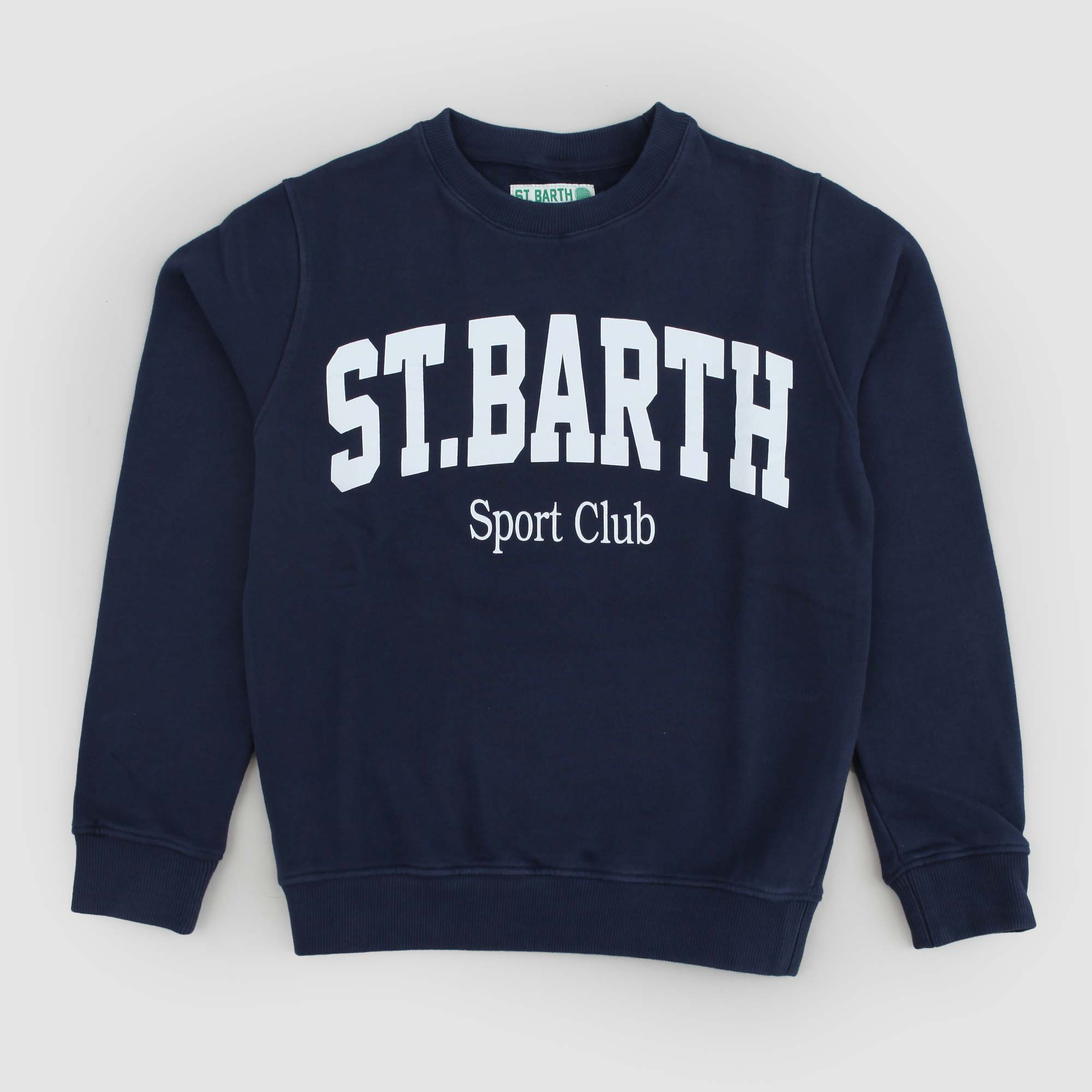 Felpa girocollo blu con logo - annameglio.com abbigliamento moda