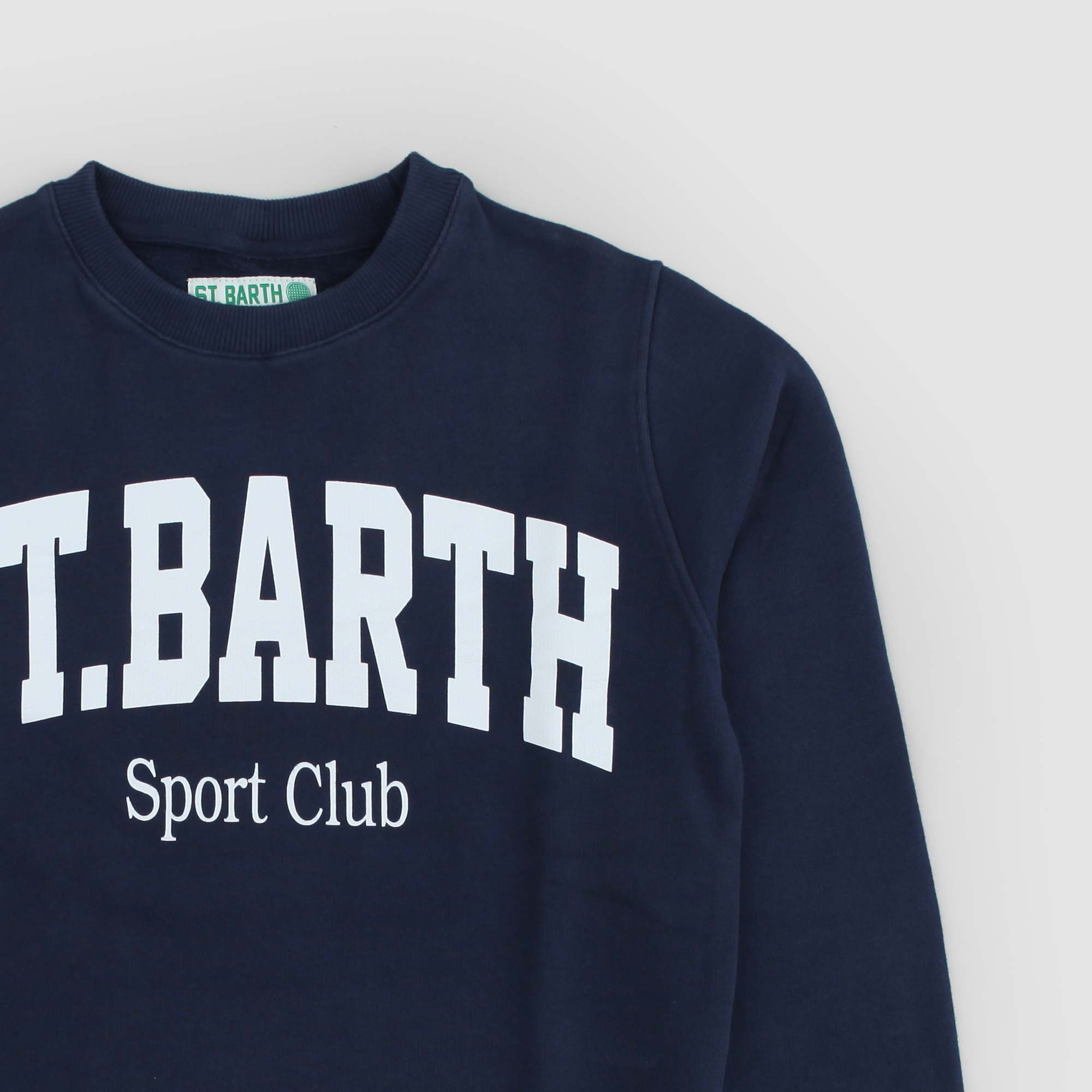 Felpa girocollo blu con logo - annameglio.com abbigliamento moda