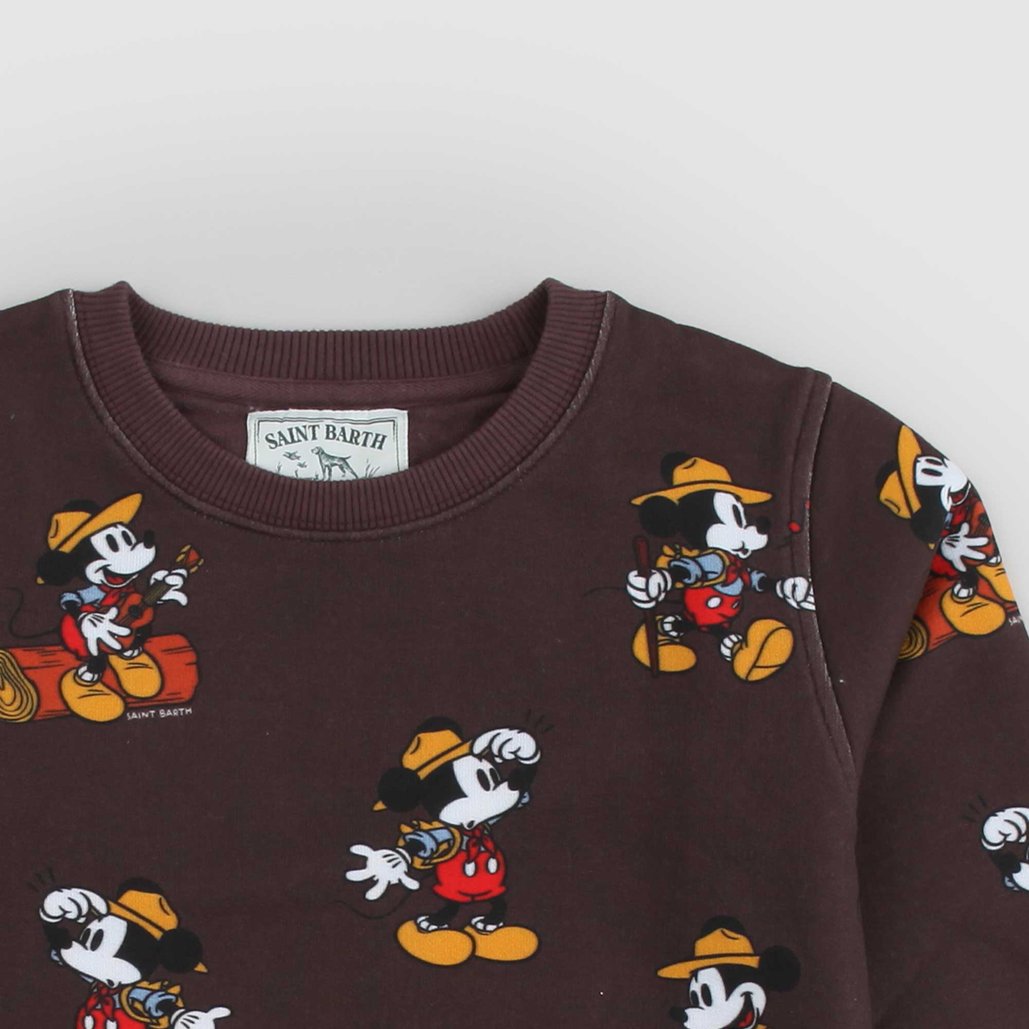 Felpa Marrone In Tessuto Felpato - annameglio.com abbigliamento moda